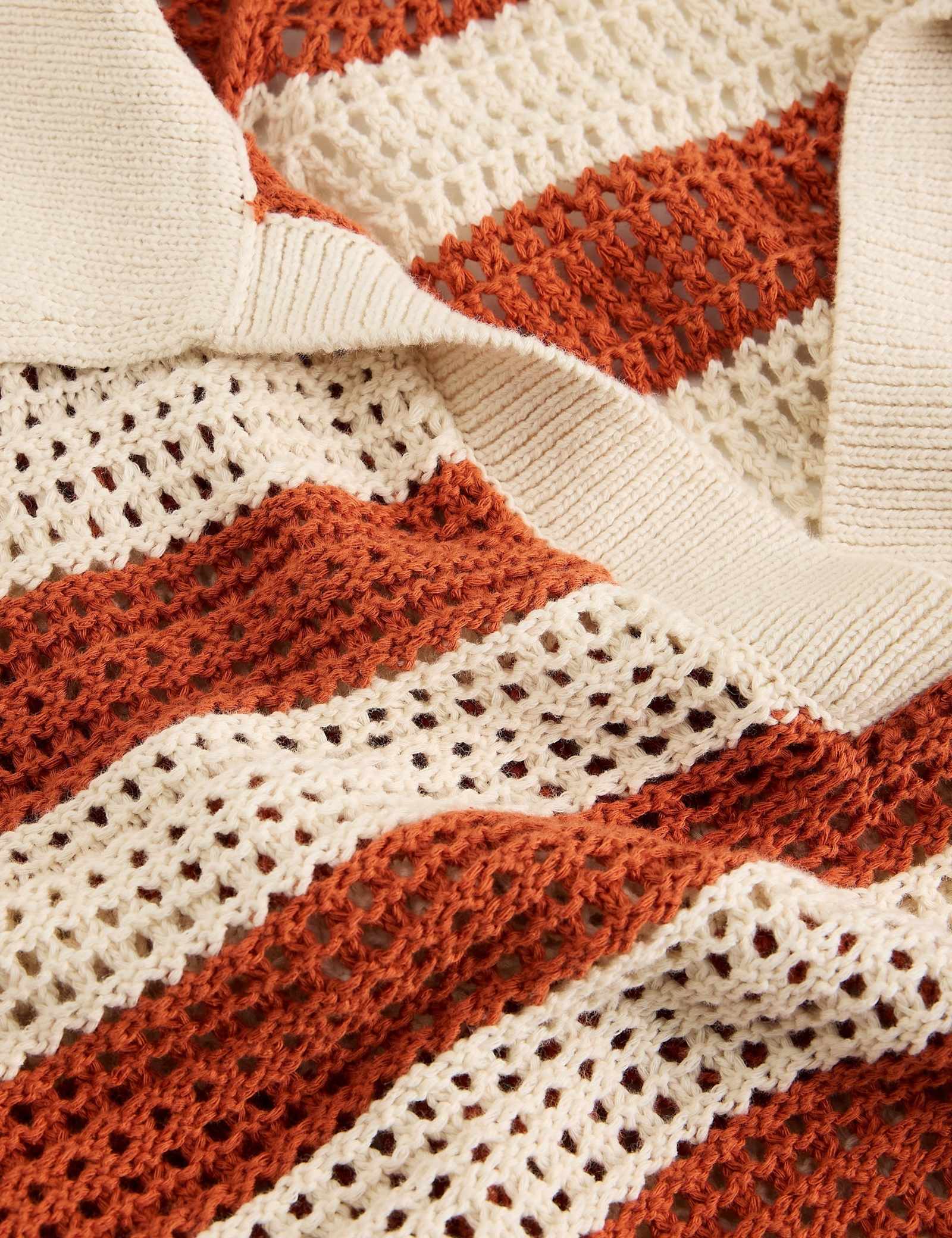 Pure Cotton Collared Knitted Top - image 3