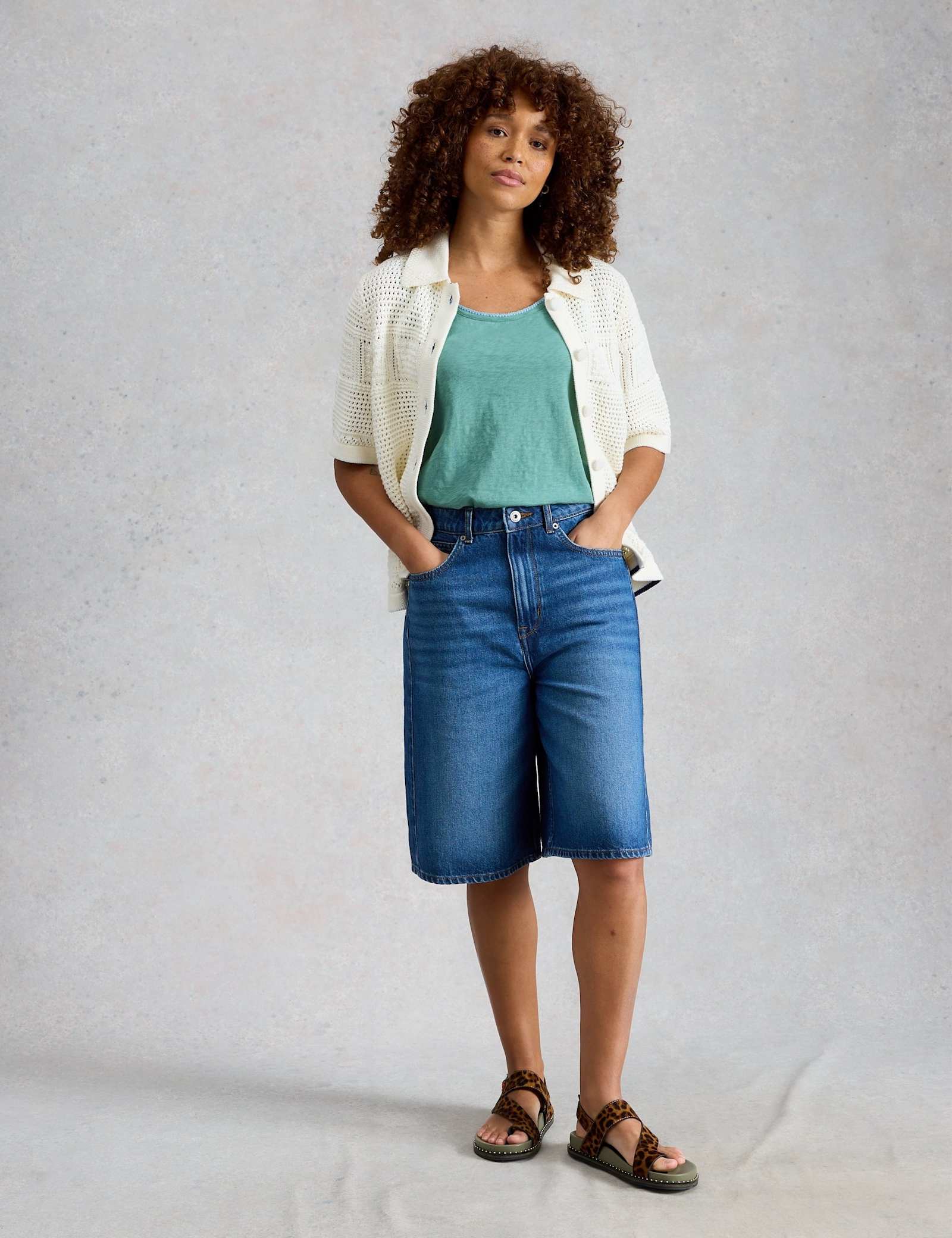 Pure Cotton Scoop Neck Vest - image 4