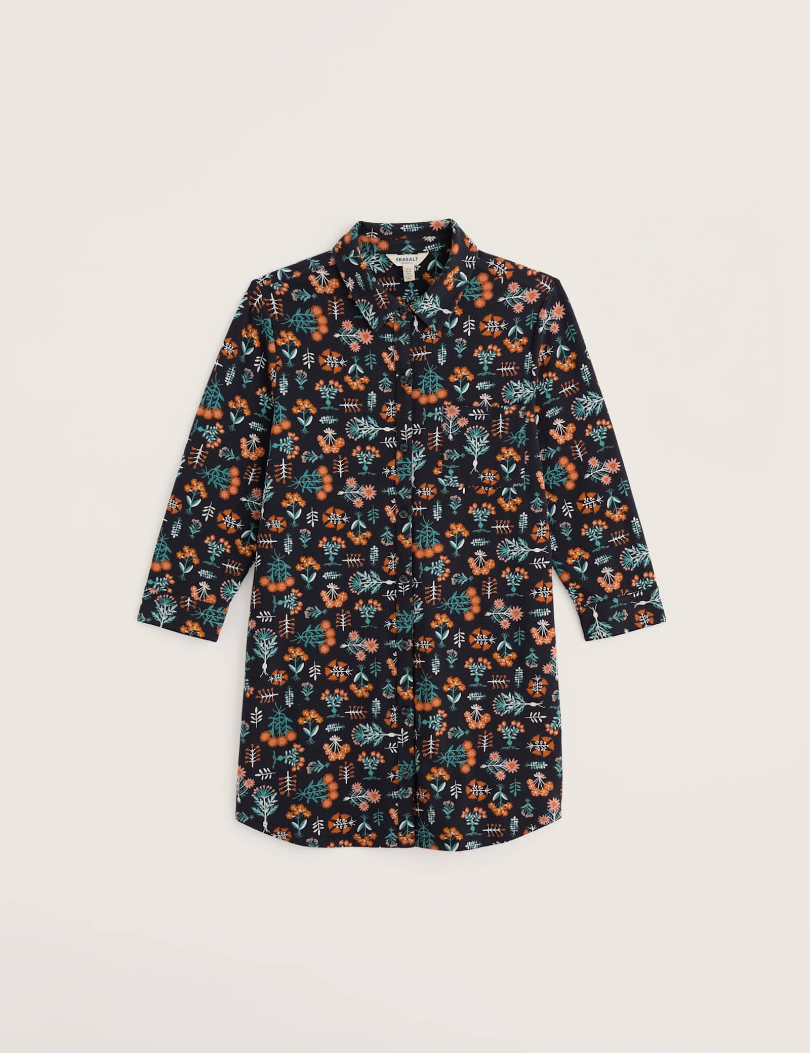 Cotton Modal Blend Floral Tunic - image 1
