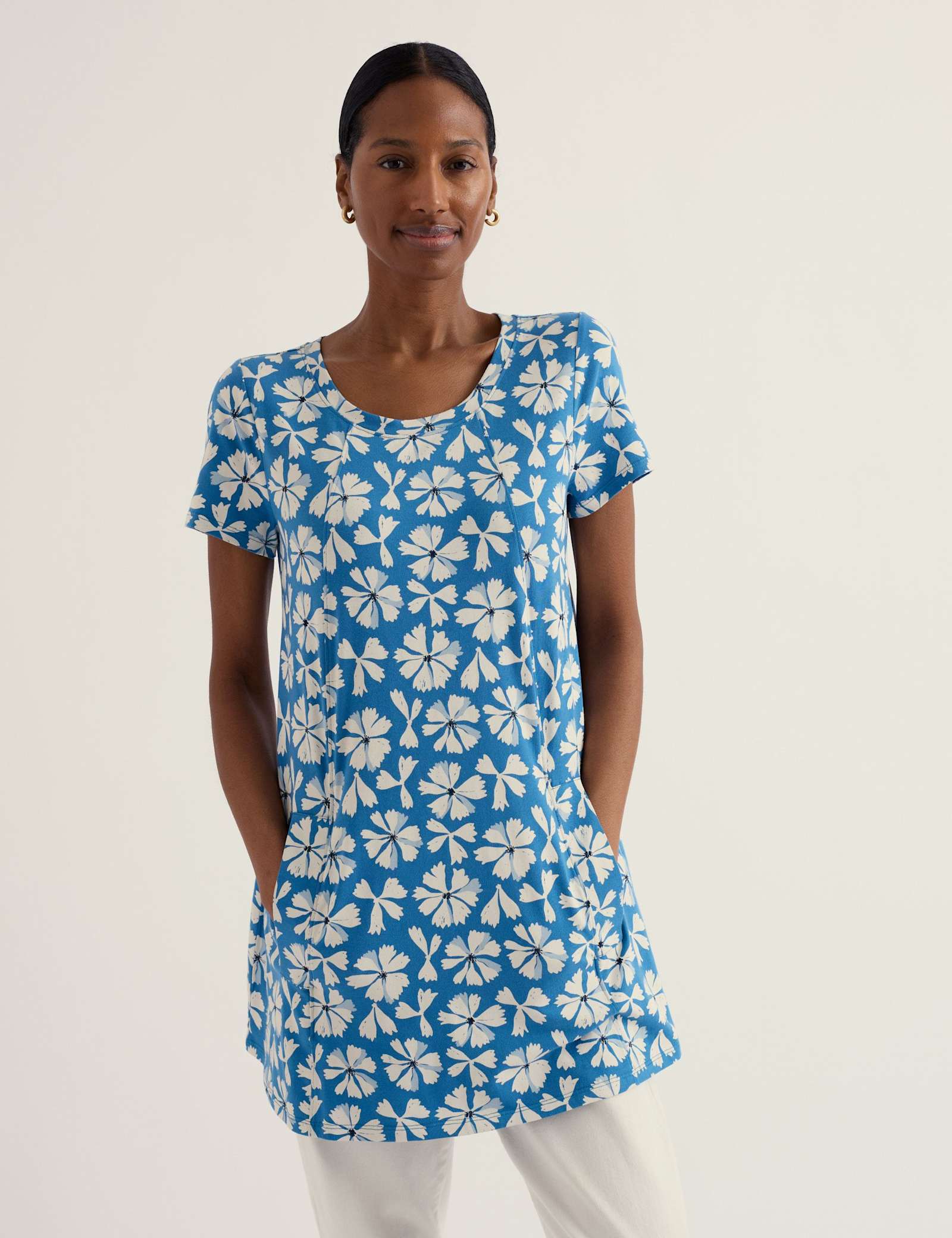 Cotton Rich Floral Tunic - image 5