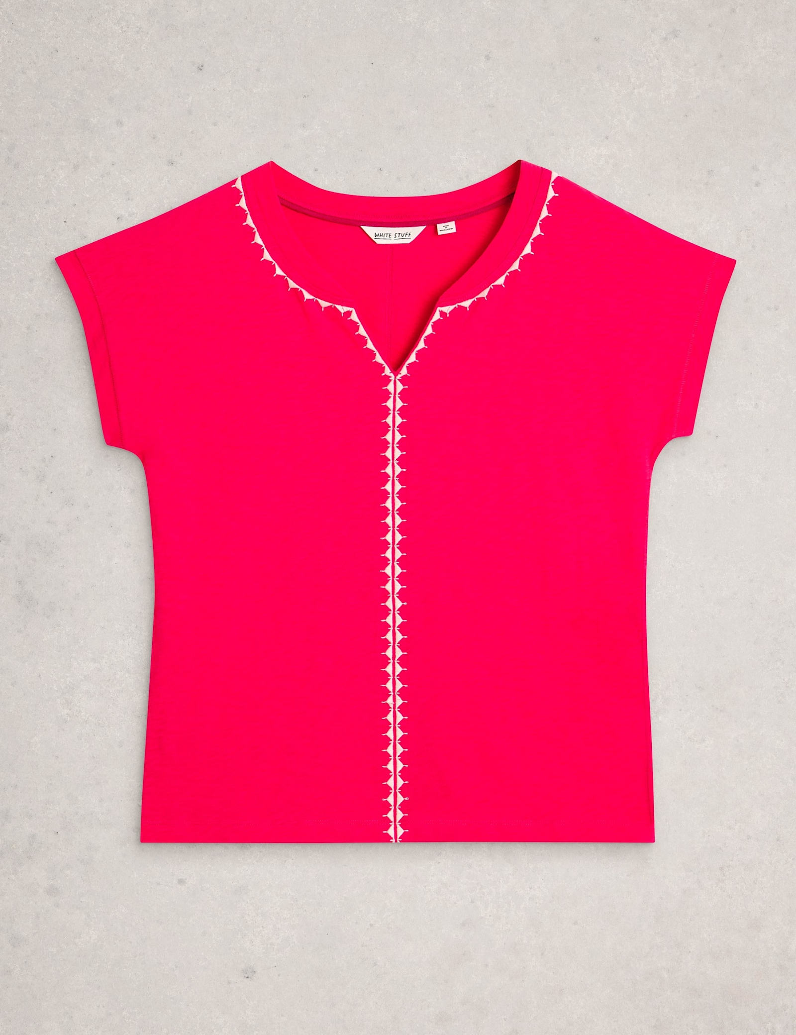 Pure Cotton Embroidered T-Shirt