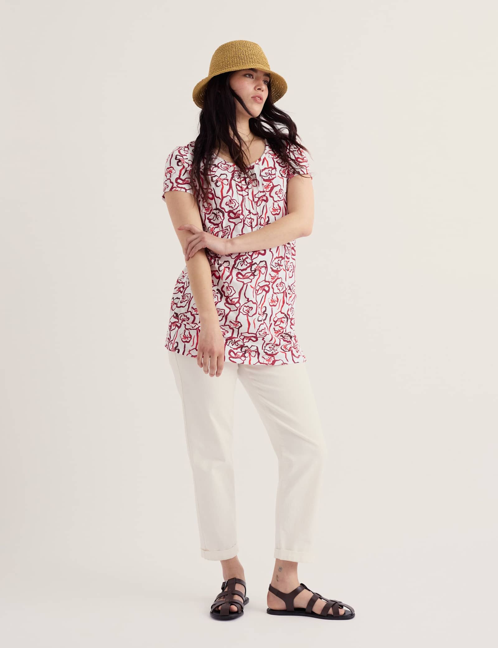 Pure Cotton Floral Tunic - image 4