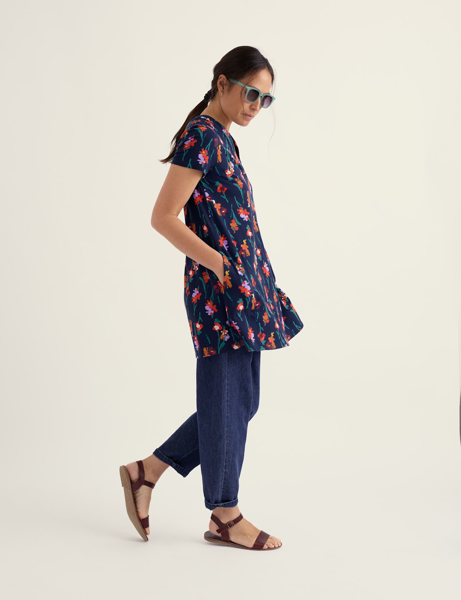 Cotton Rich Jersey Short Sleeve Tunic - image 4