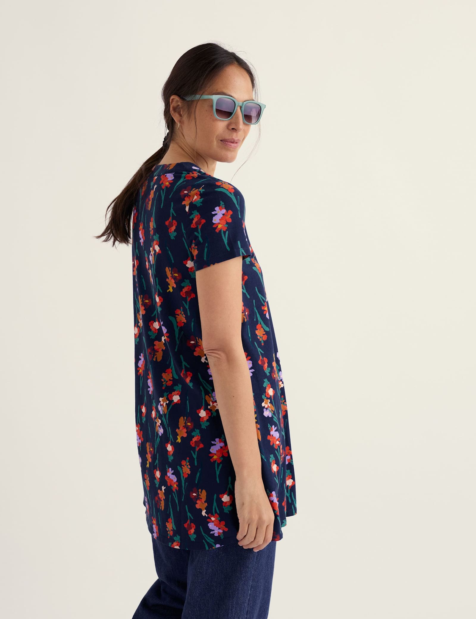 Cotton Rich Jersey Short Sleeve Tunic - image 3