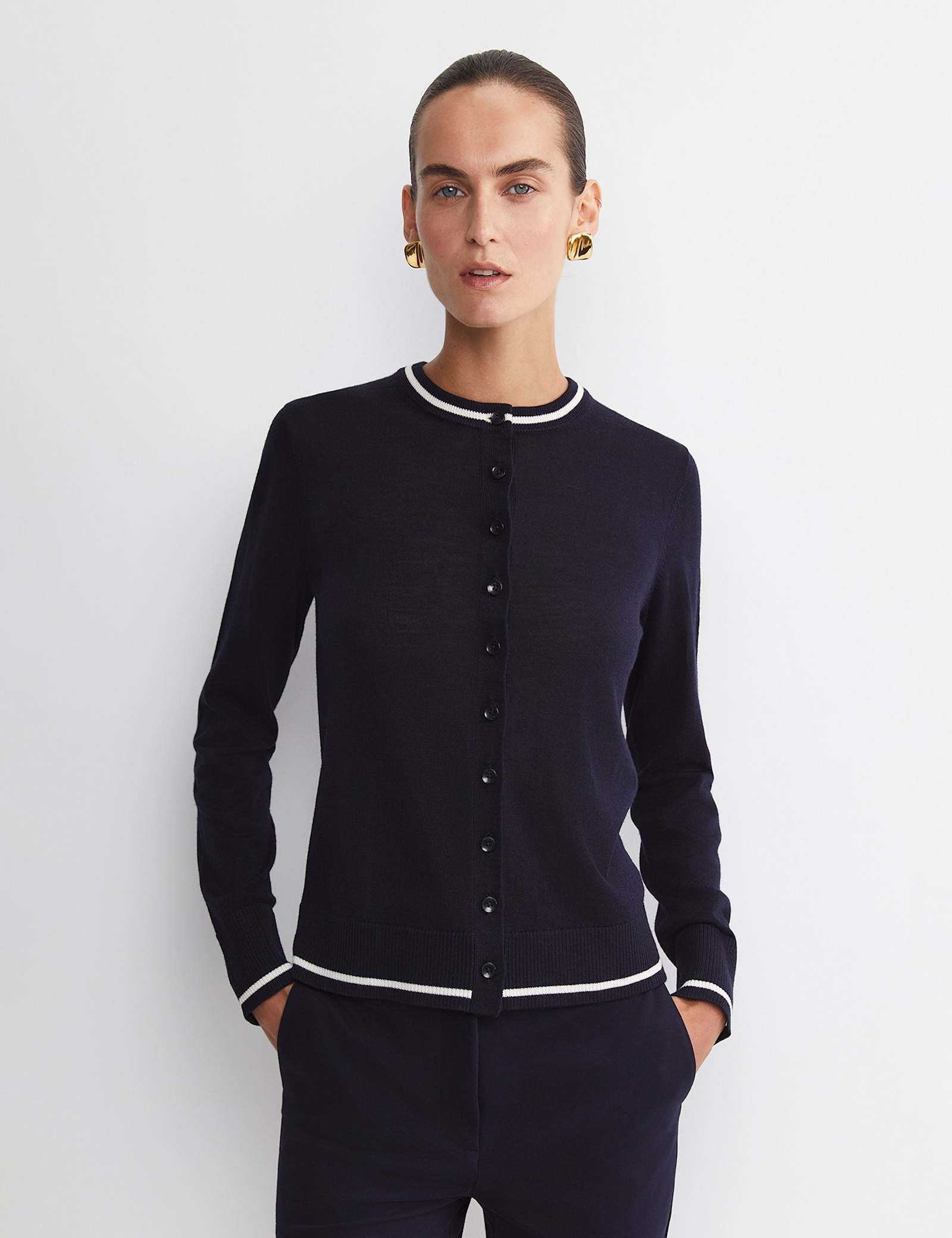 Pure Wool Button Front Cardigan - image 1