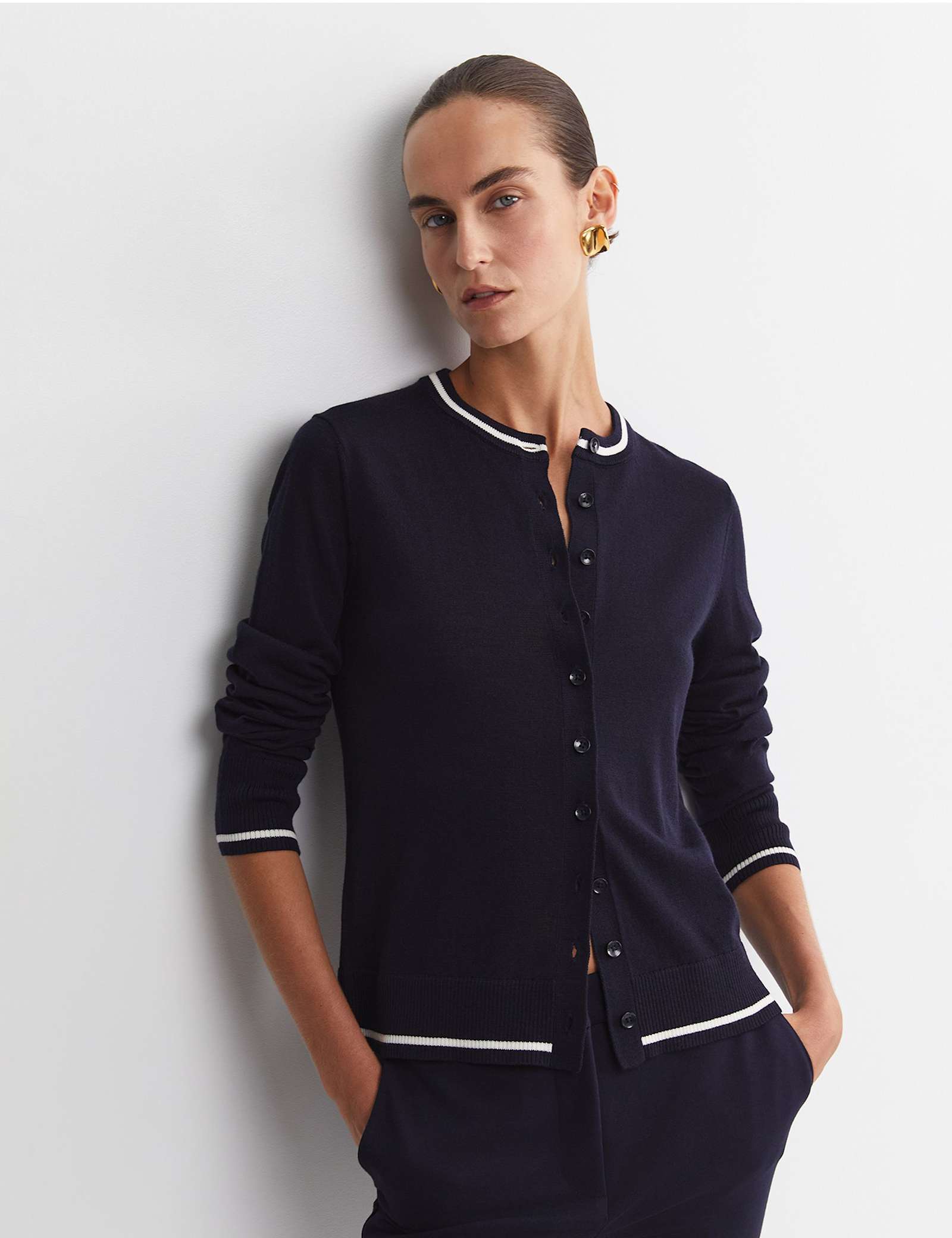 Pure Wool Button Front Cardigan - image 2