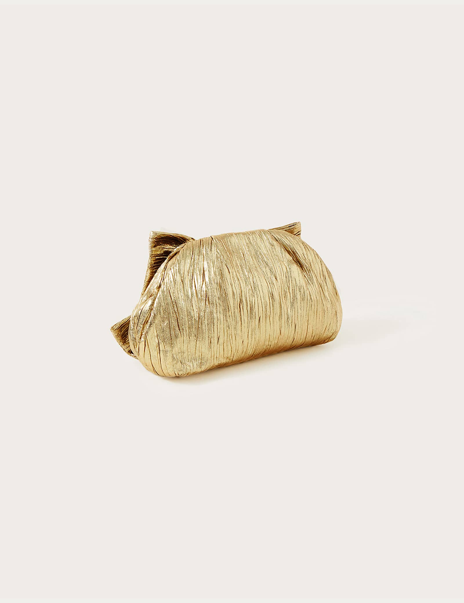 Metallic Bow Clutch Bag - image 3