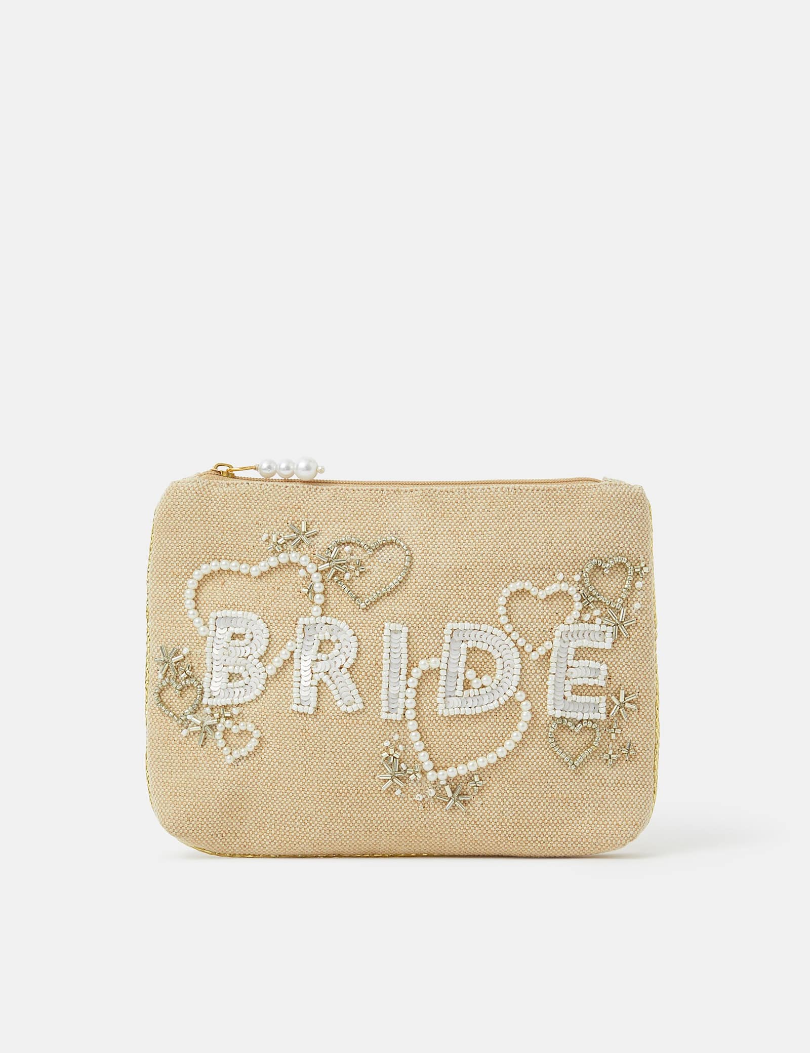 Jute Embellished Pouch - image 1