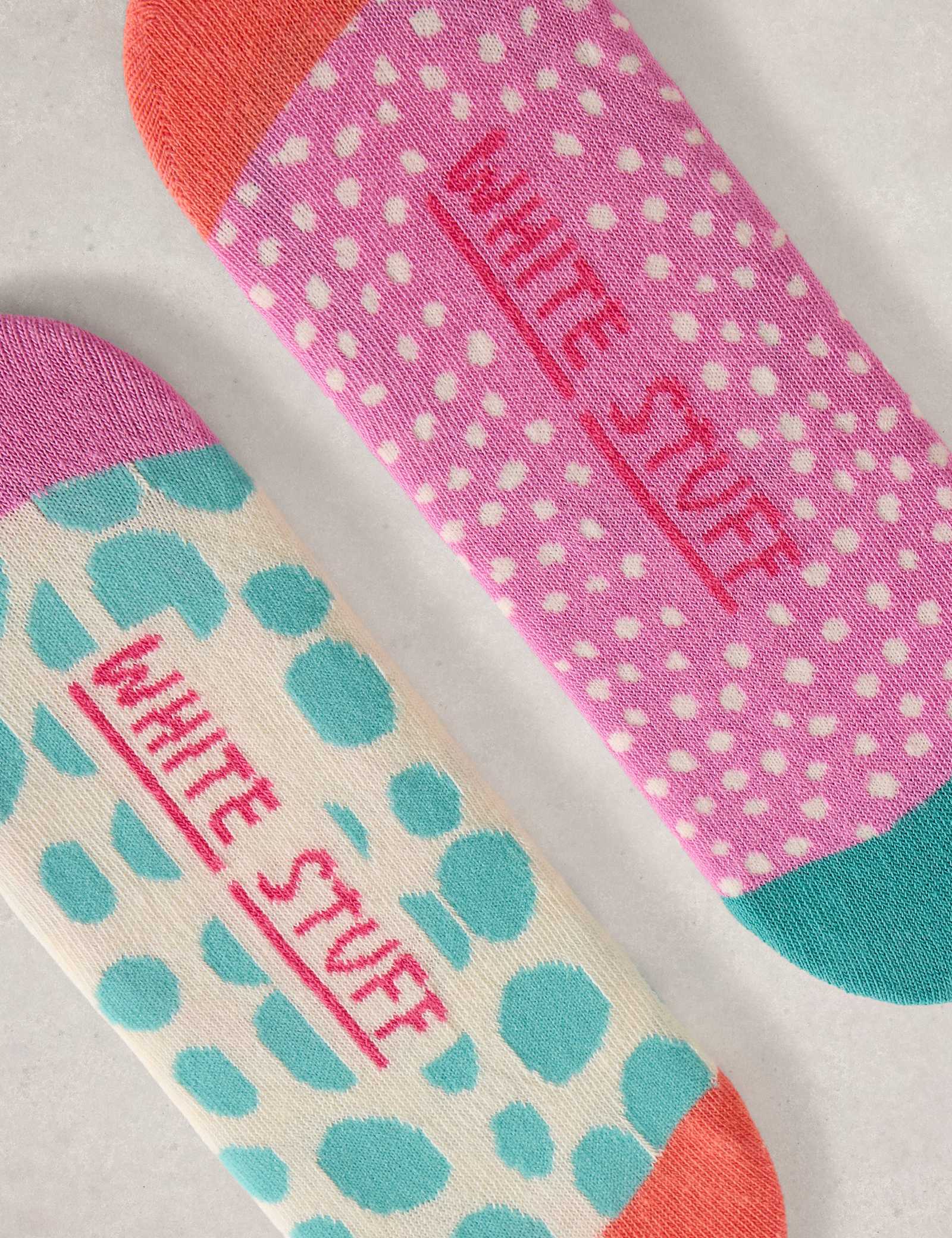 2 Pack Cotton Rich Spot Footsies - image 2