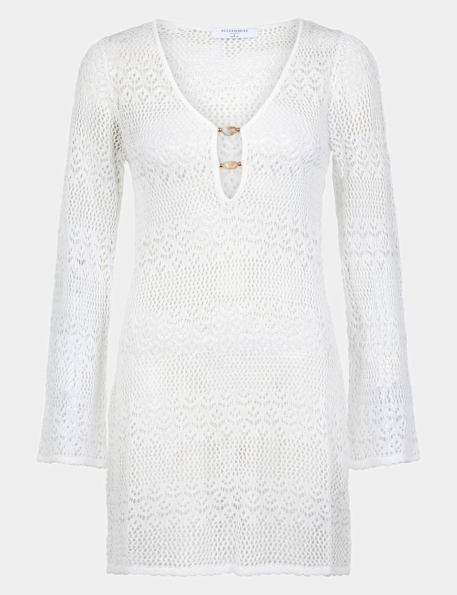 Knitted Mini Beach Dress - image 1