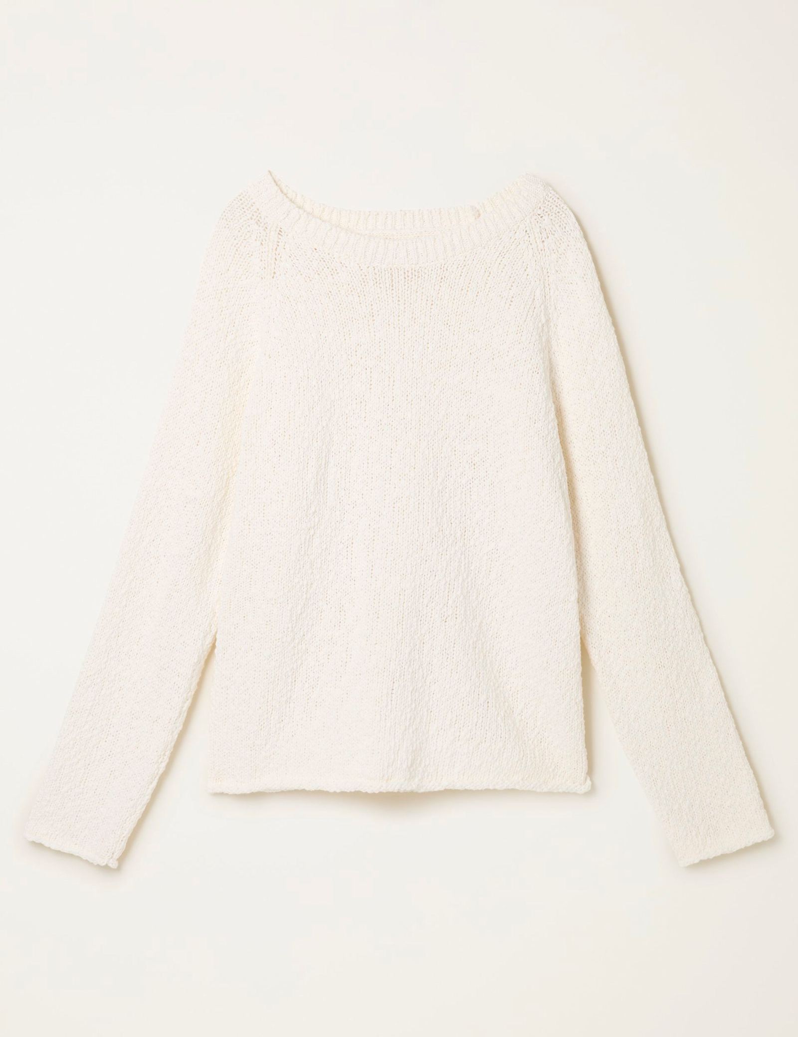 Pure Cotton Crew Neck Slub Jumper - image 3