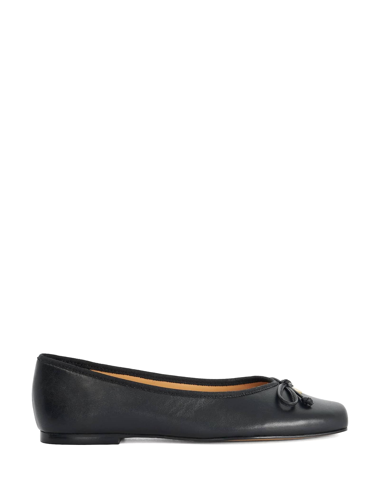 Leather Square Toe Ballet Pumps - image 1