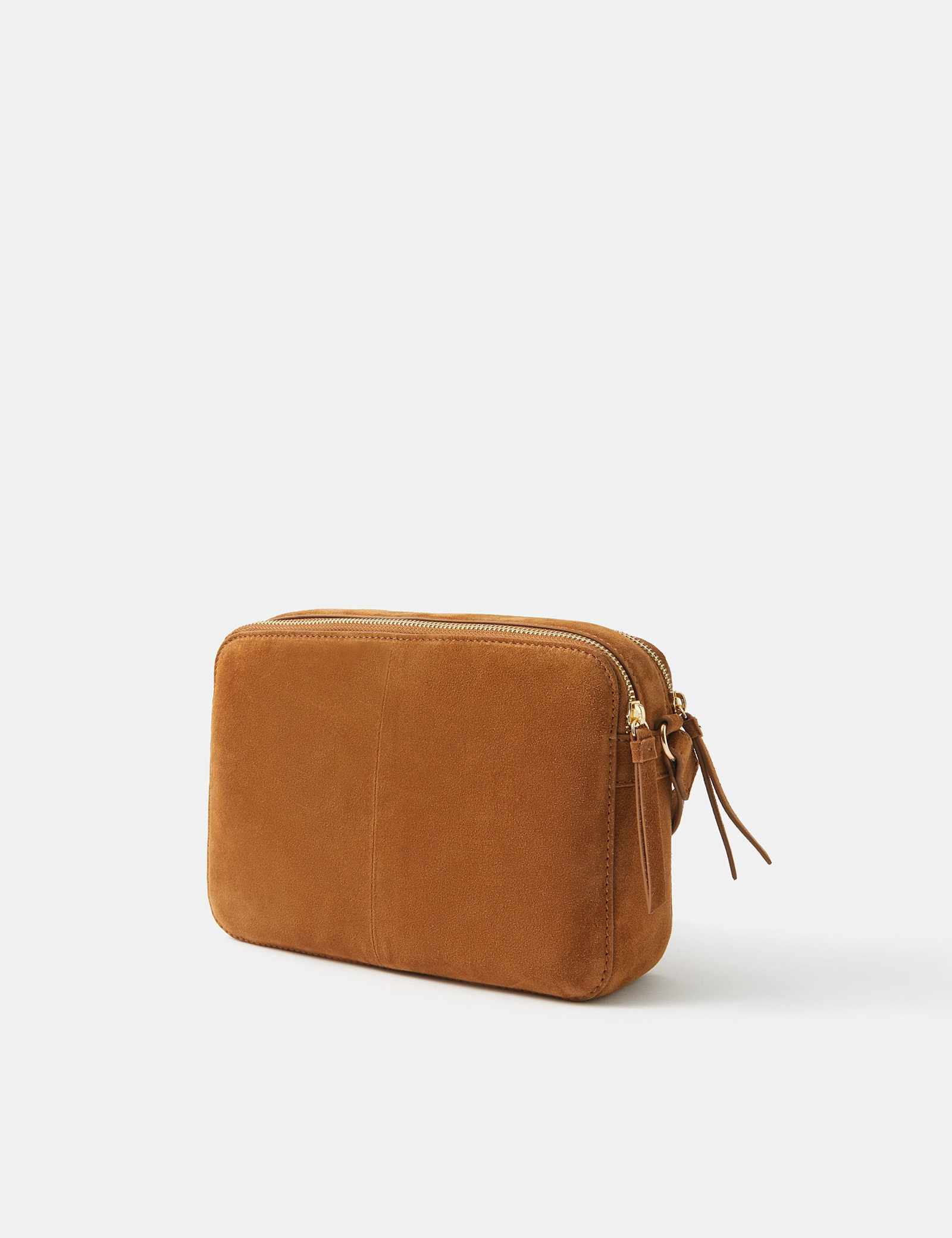 Suede Cross Body Camera Bag - image 5