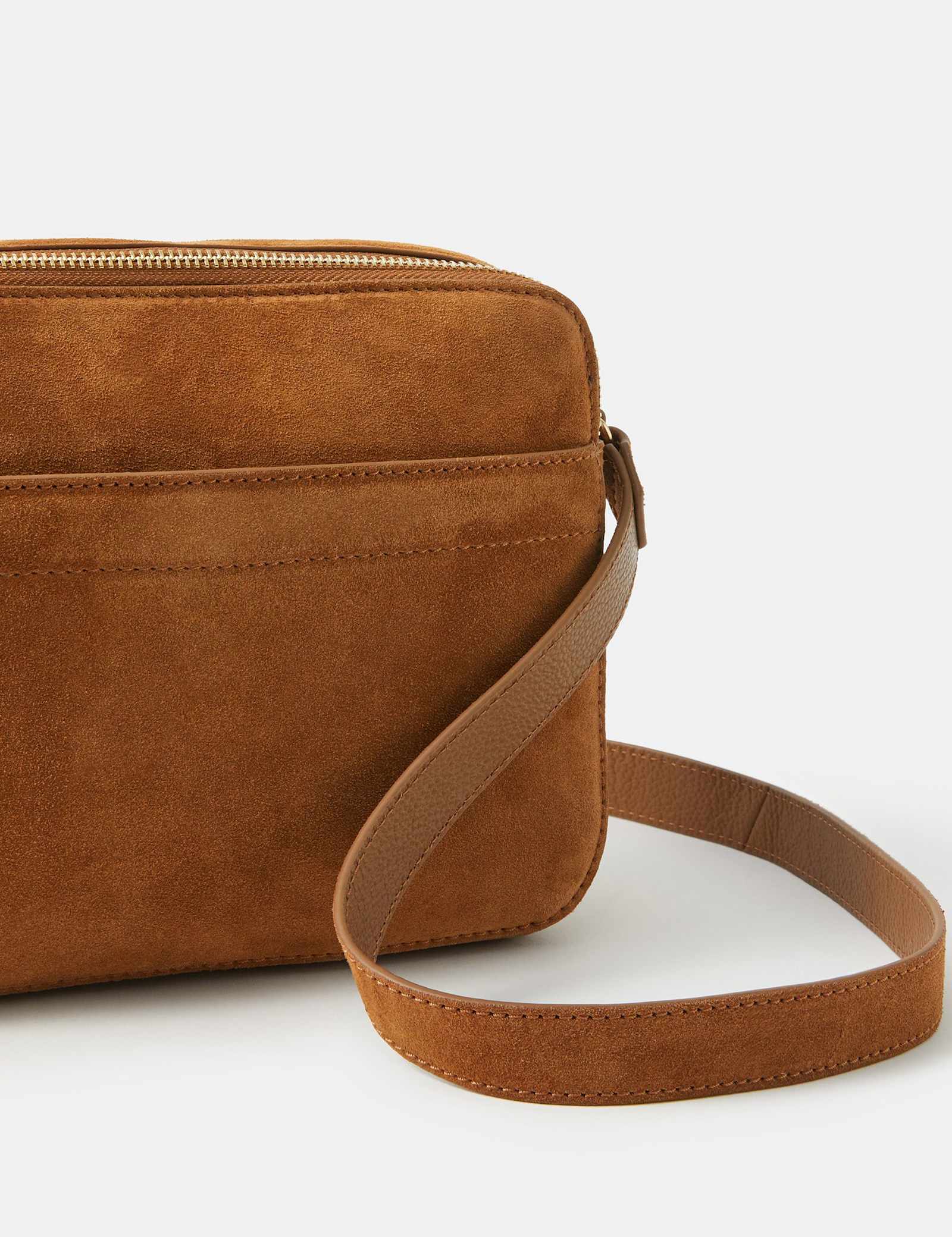 Suede Cross Body Camera Bag - image 3