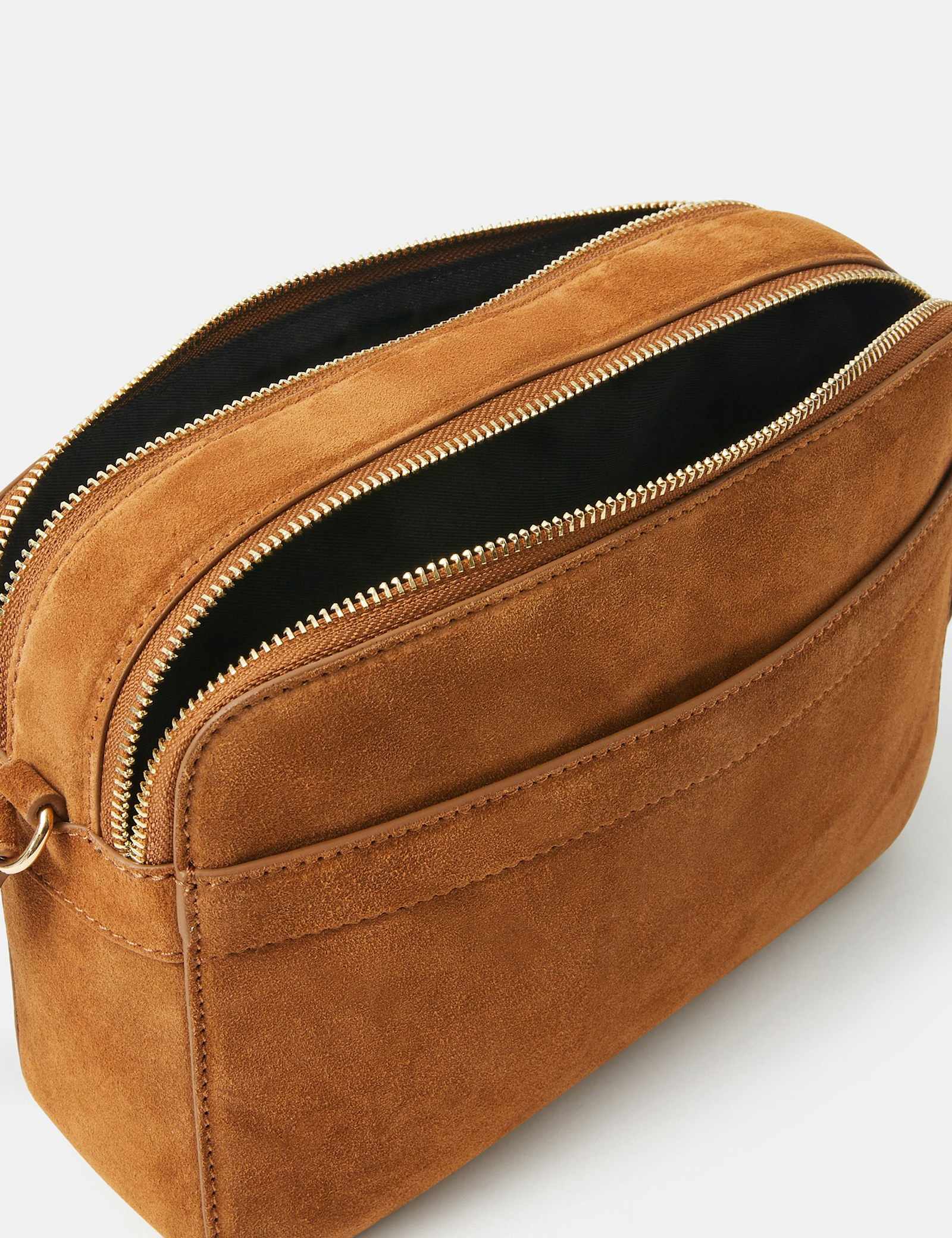 Suede Cross Body Camera Bag - image 2