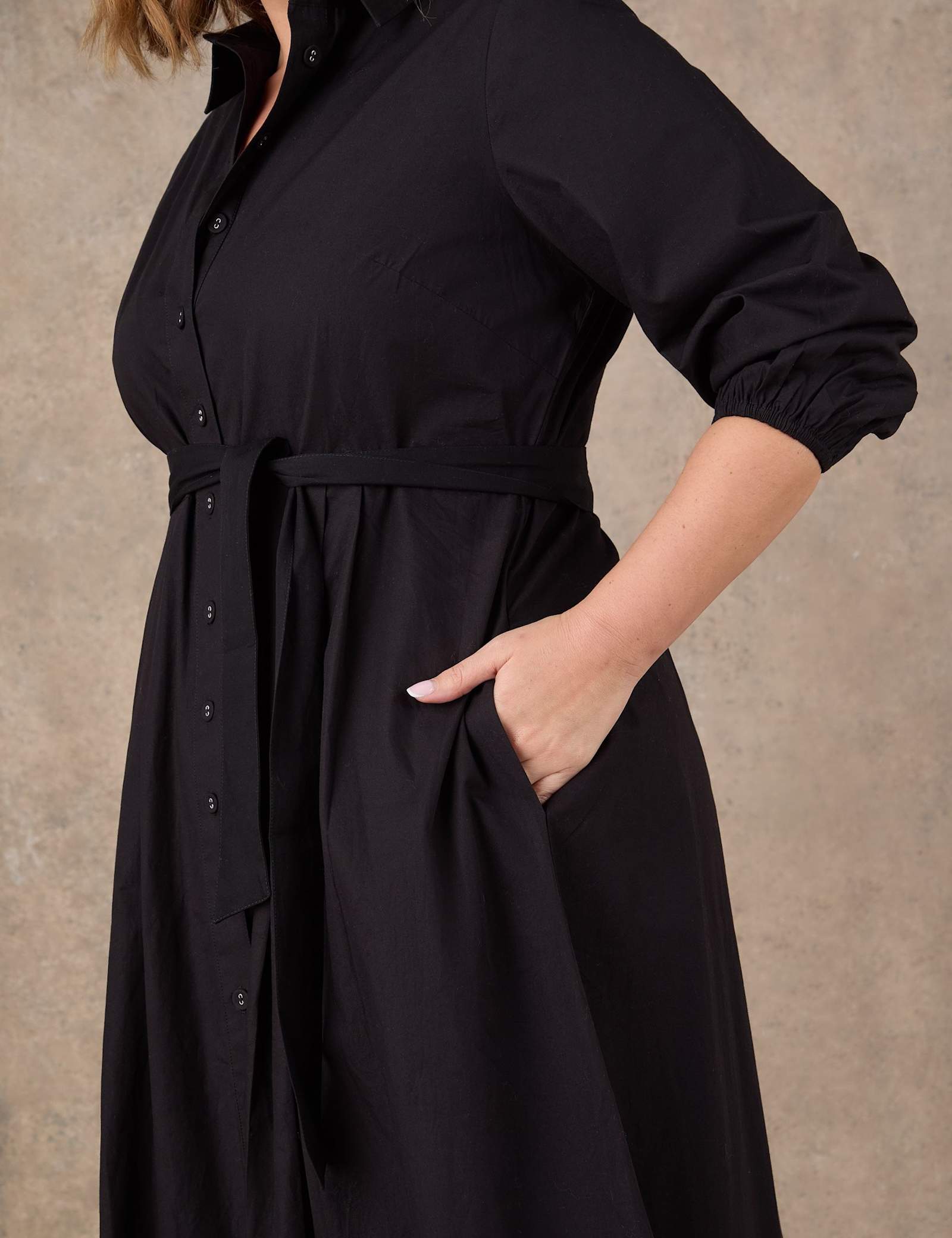 Pure Cotton Poplin Maxi Shirt Dres - image 4