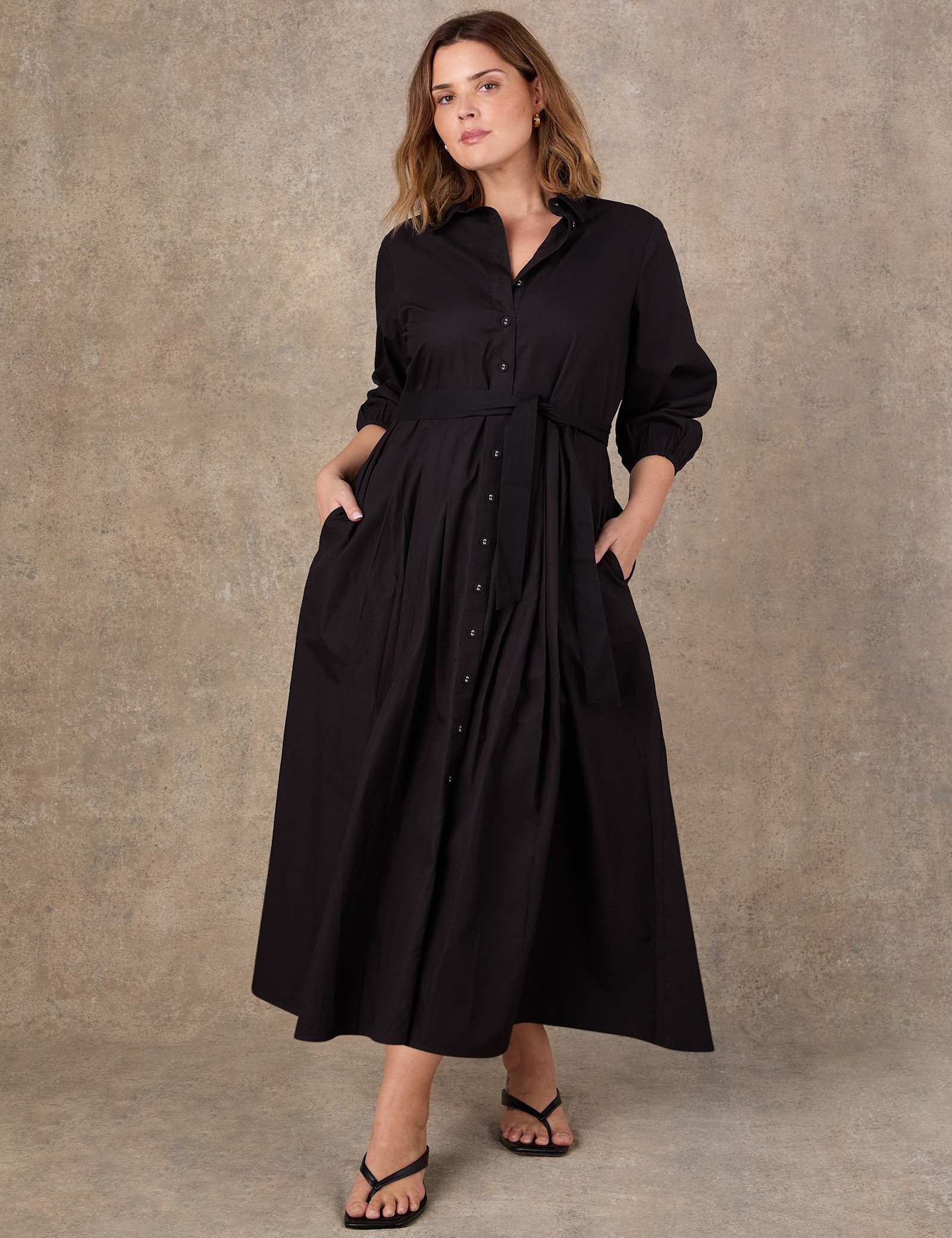 Pure Cotton Poplin Maxi Shirt Dres - image 2