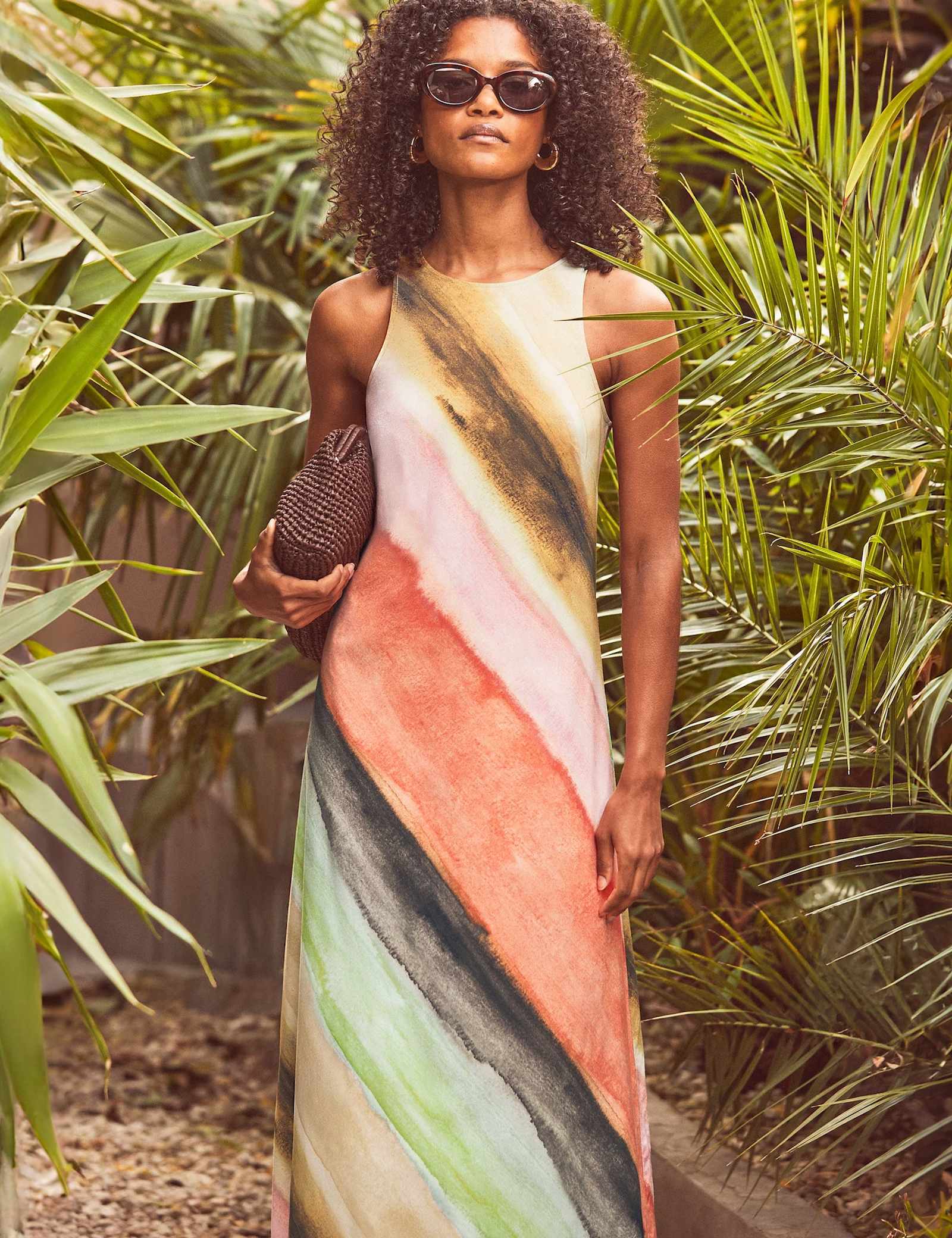 Striped Midaxi Column Dress - image 5