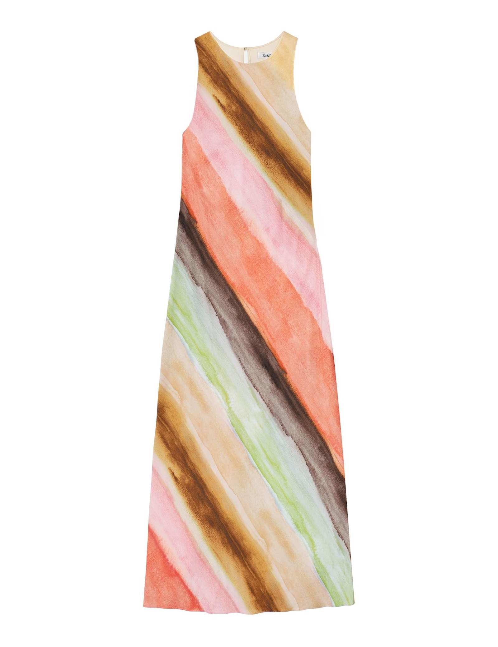 Striped Midaxi Column Dress - image 1
