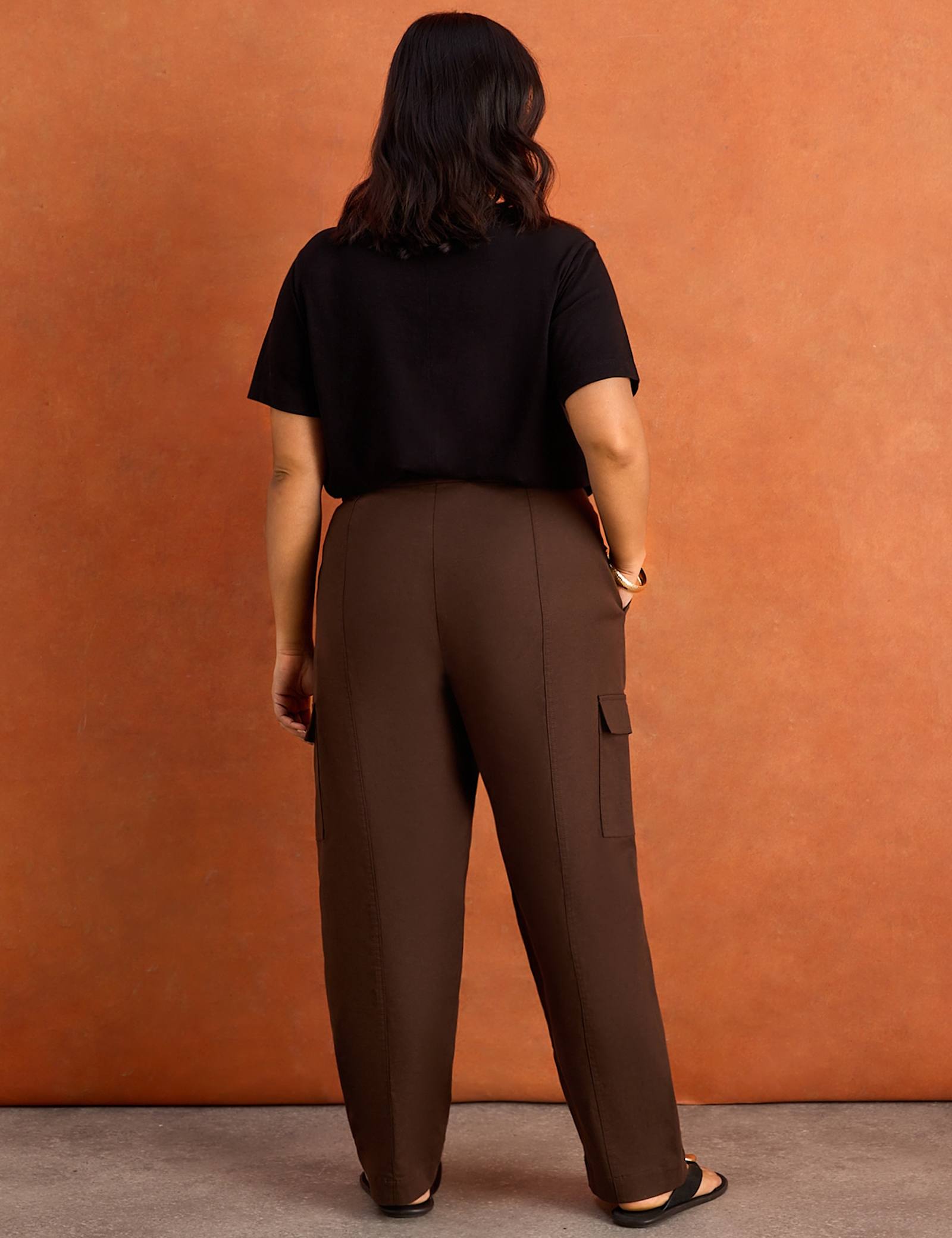 Lyocell Rich Utility Straight Leg Trousers - image 2
