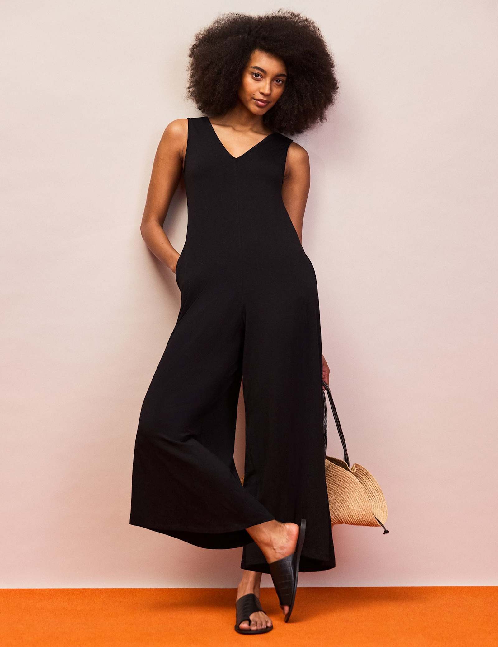 Jersey Sleeveless Jumpsuit - image 2