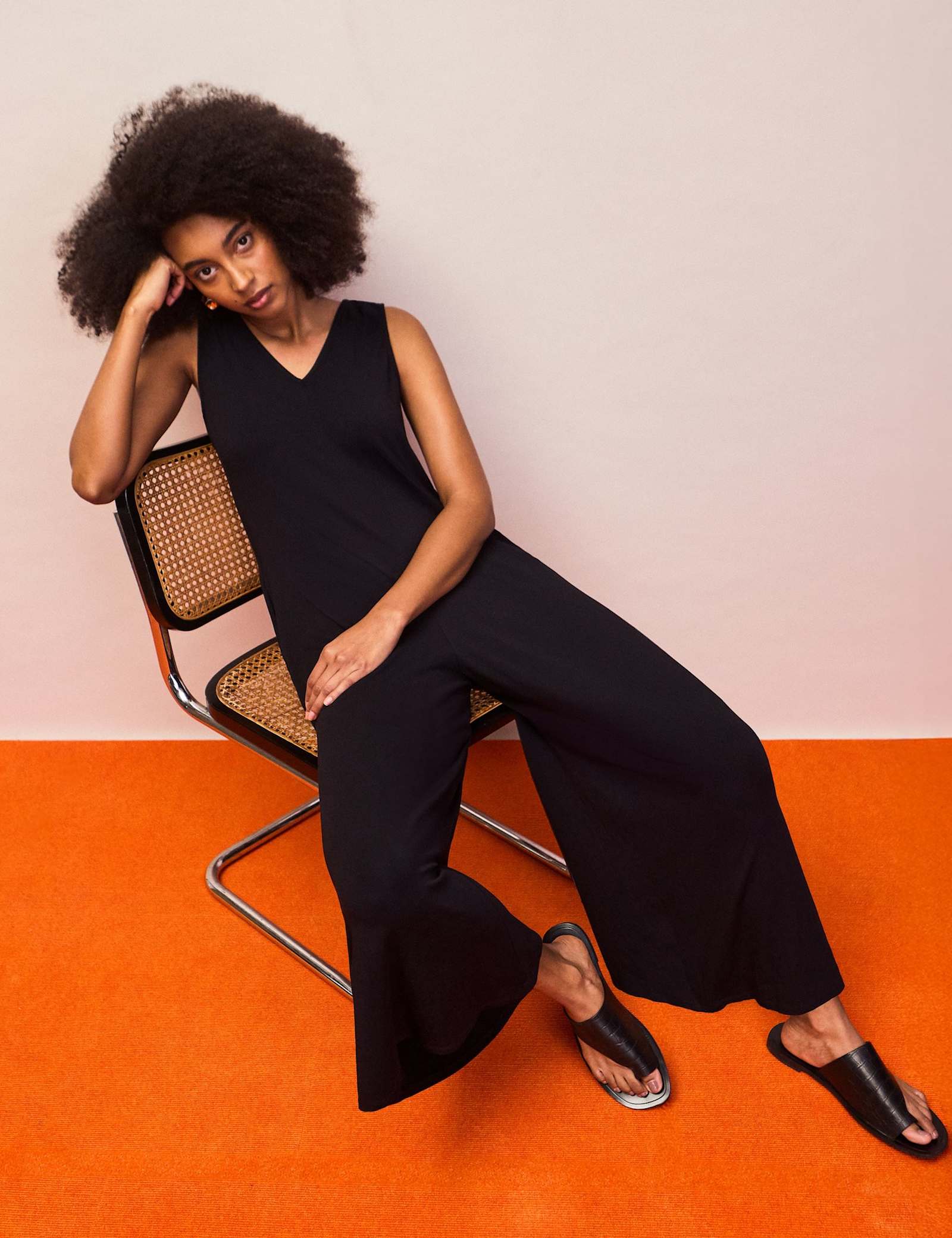 Jersey Sleeveless Jumpsuit - image 3