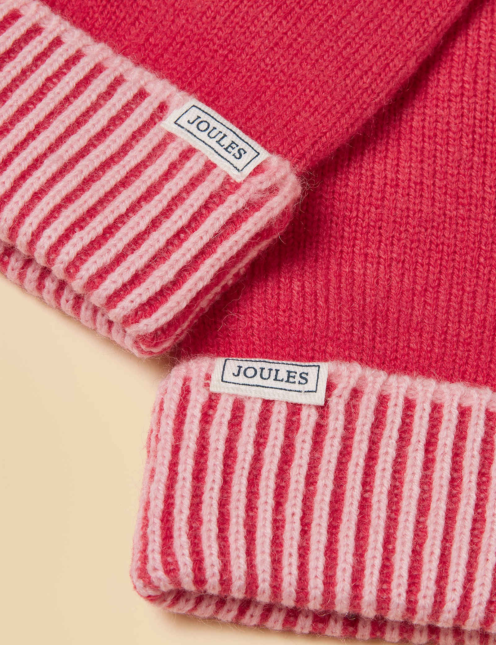 Striped Cuff Gloves with Wool - image 2