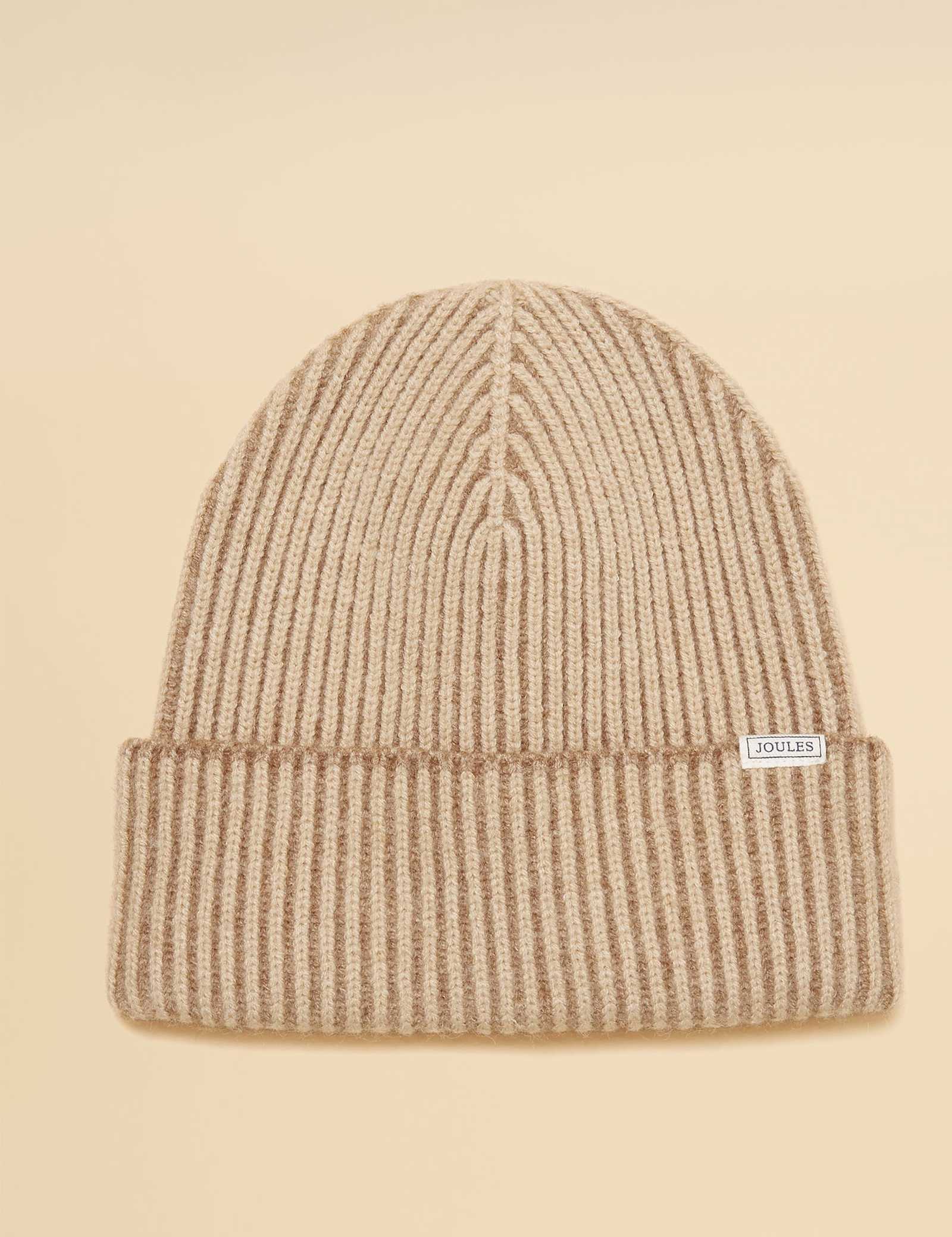 Ribbed Beanie Hat with Wool - image 1