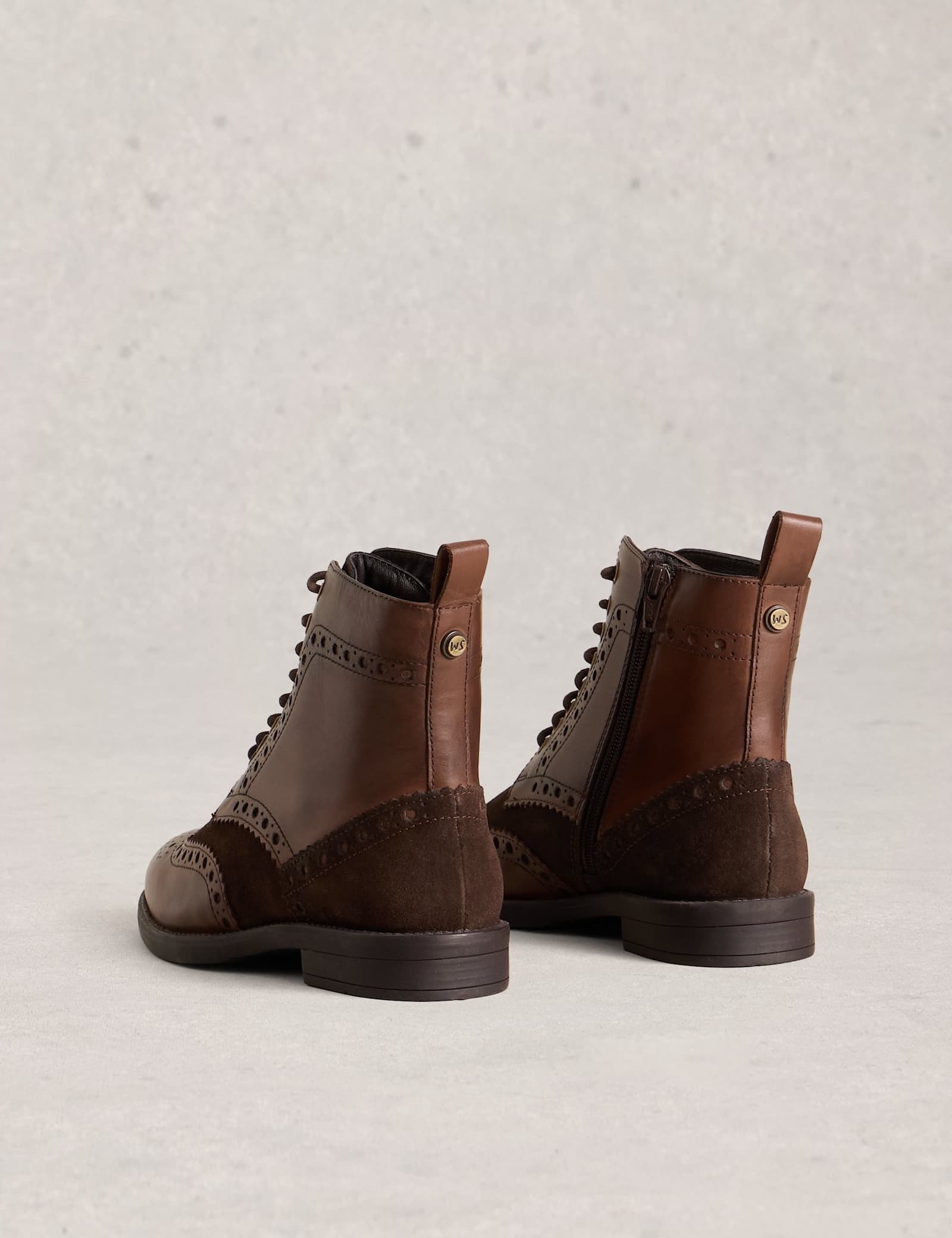 Leather Flat Ankle Boots - image 2