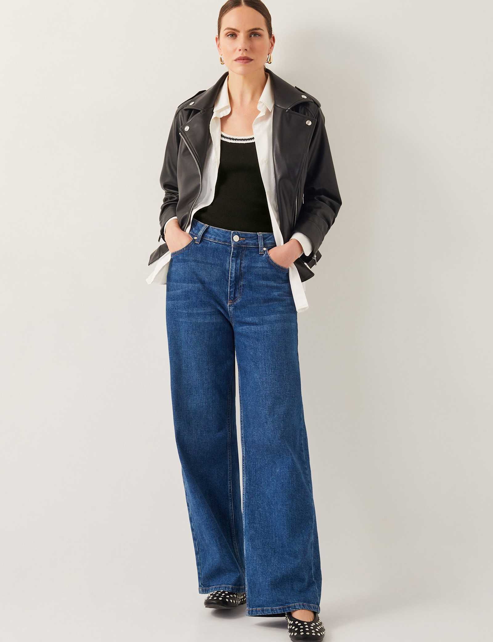 Cotton Rich Textured Scoop Neck Vest - image 3