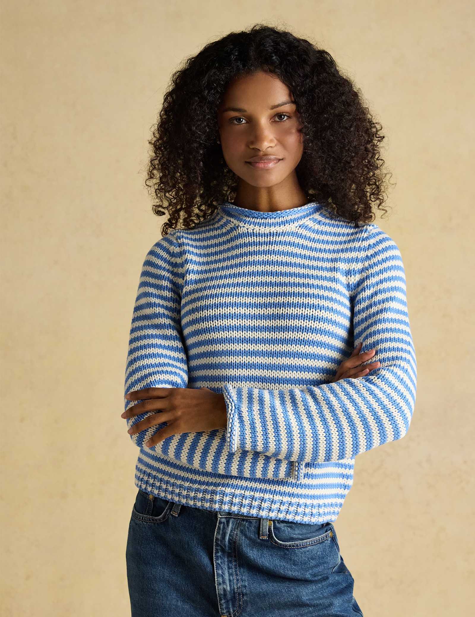 Pure Cotton Striped Jumper - image 3