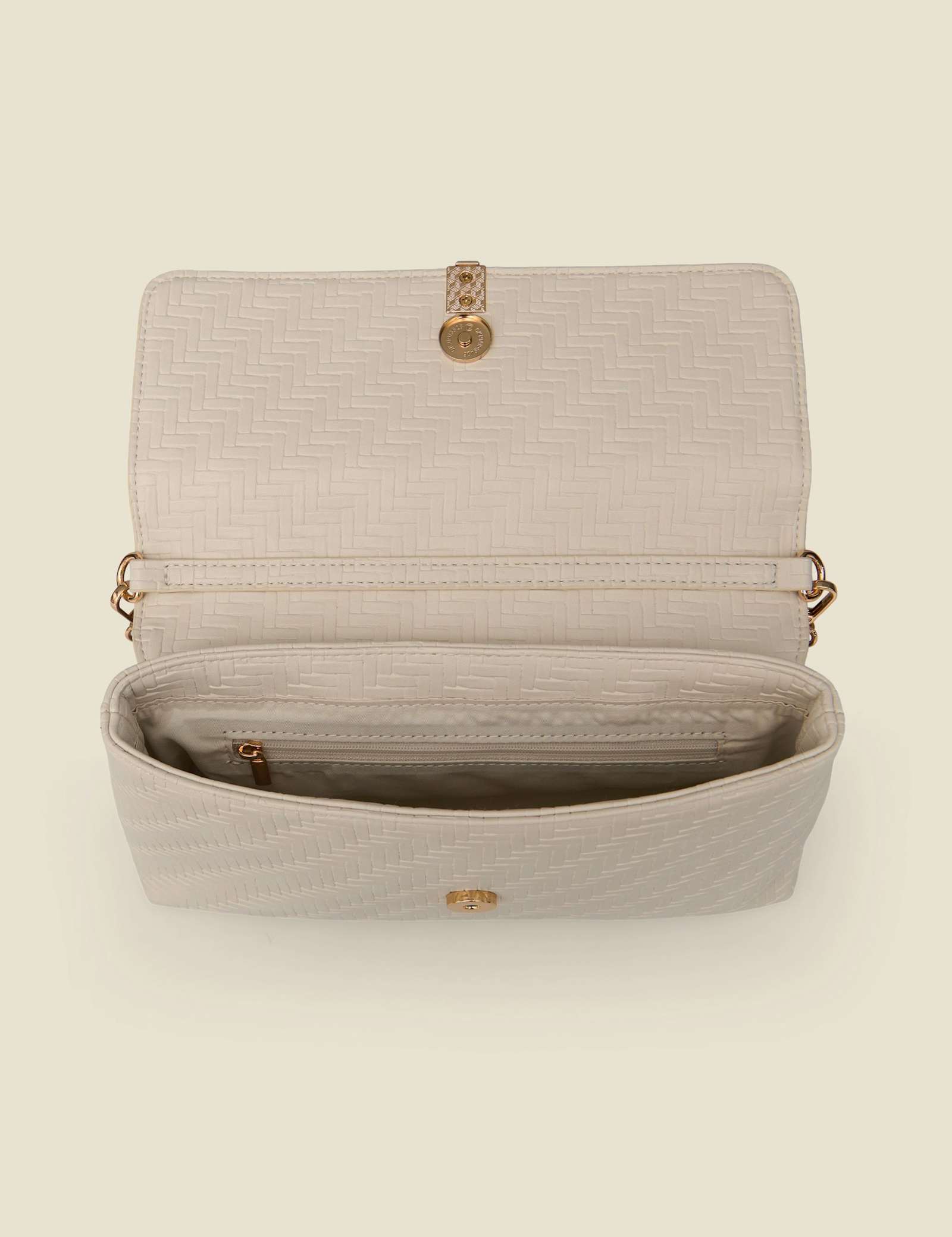 Chain Strap Tassel Flap Clutch Bag - image 3