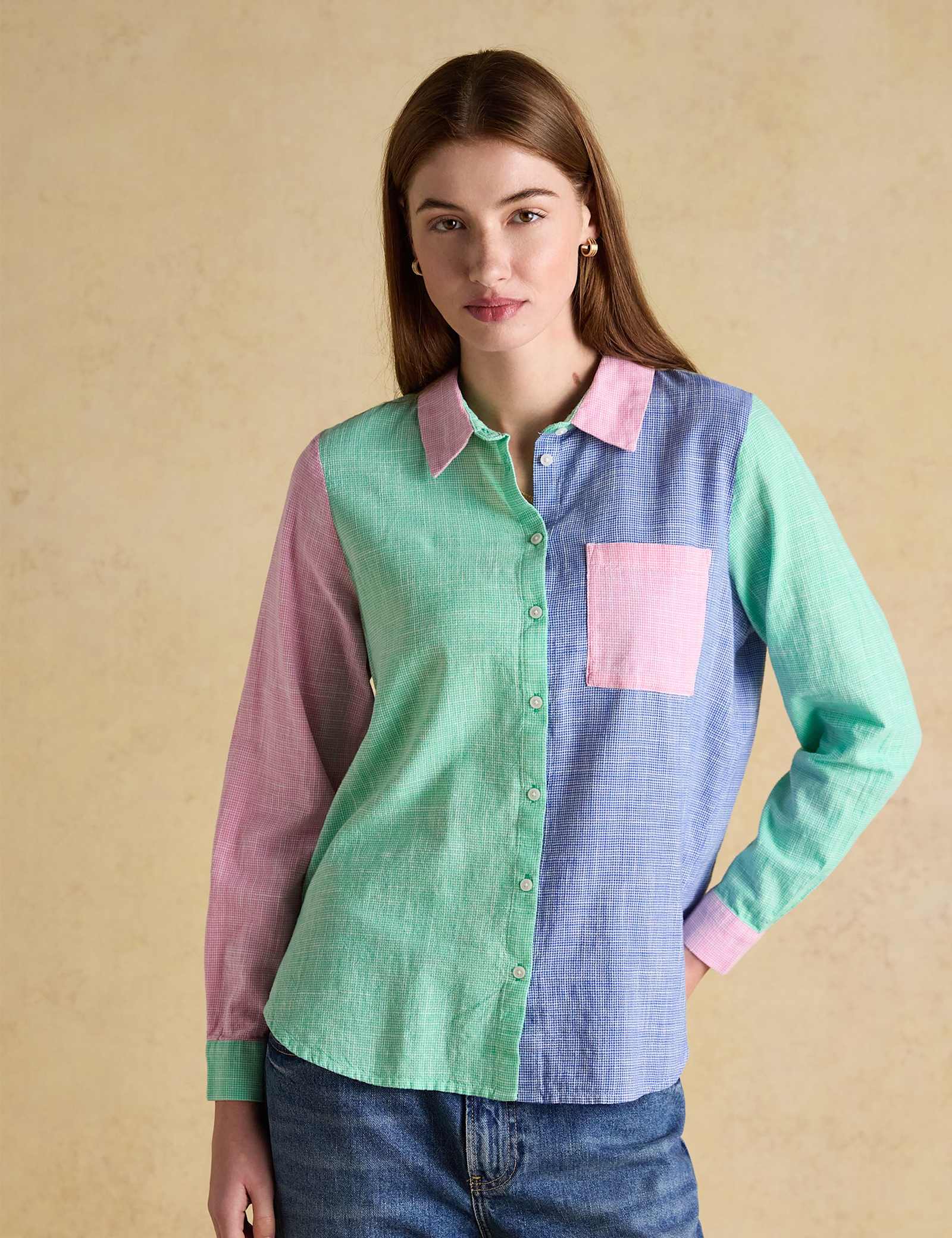 Pure Cotton Colour Block Shirt - image 2