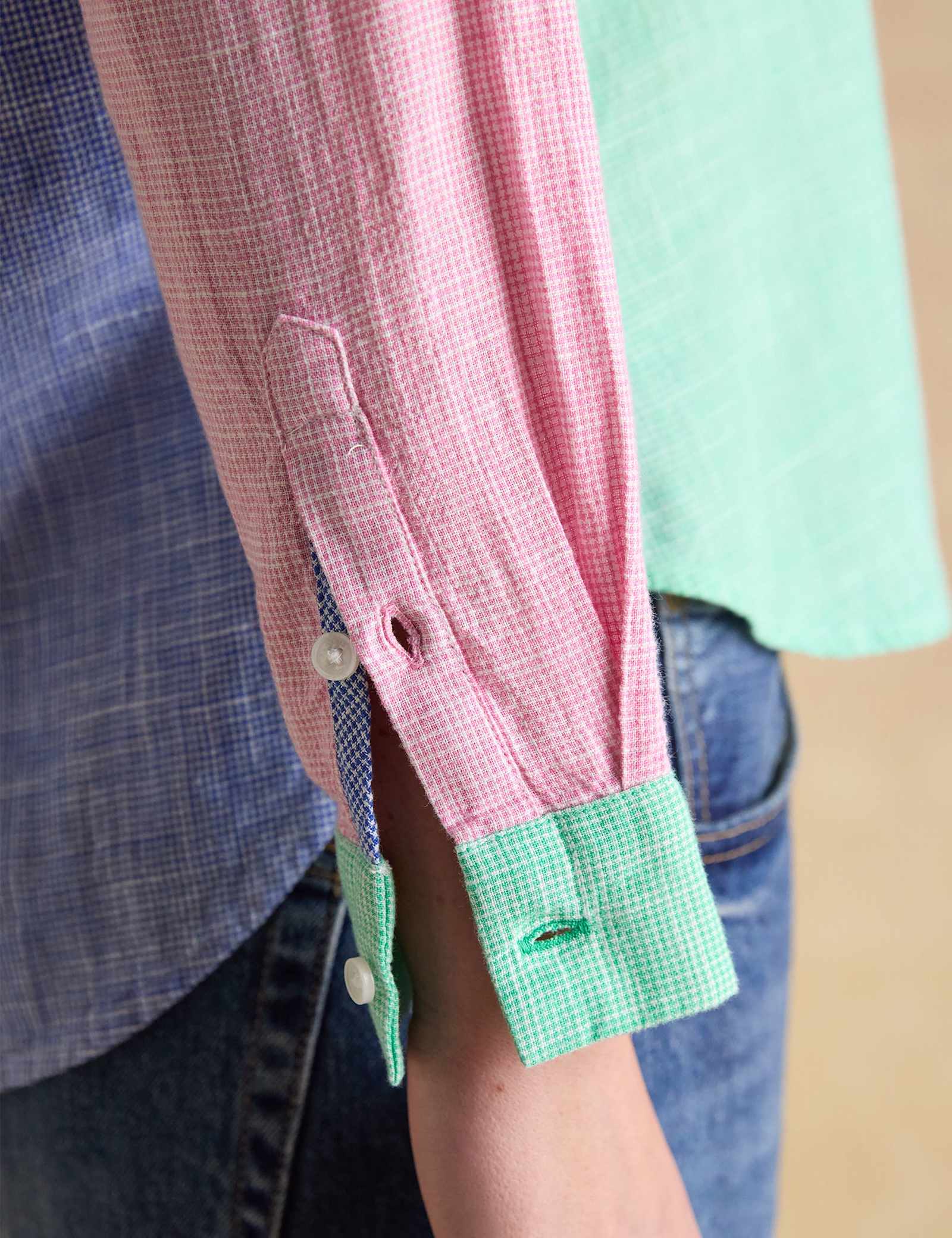 Pure Cotton Colour Block Shirt - image 3