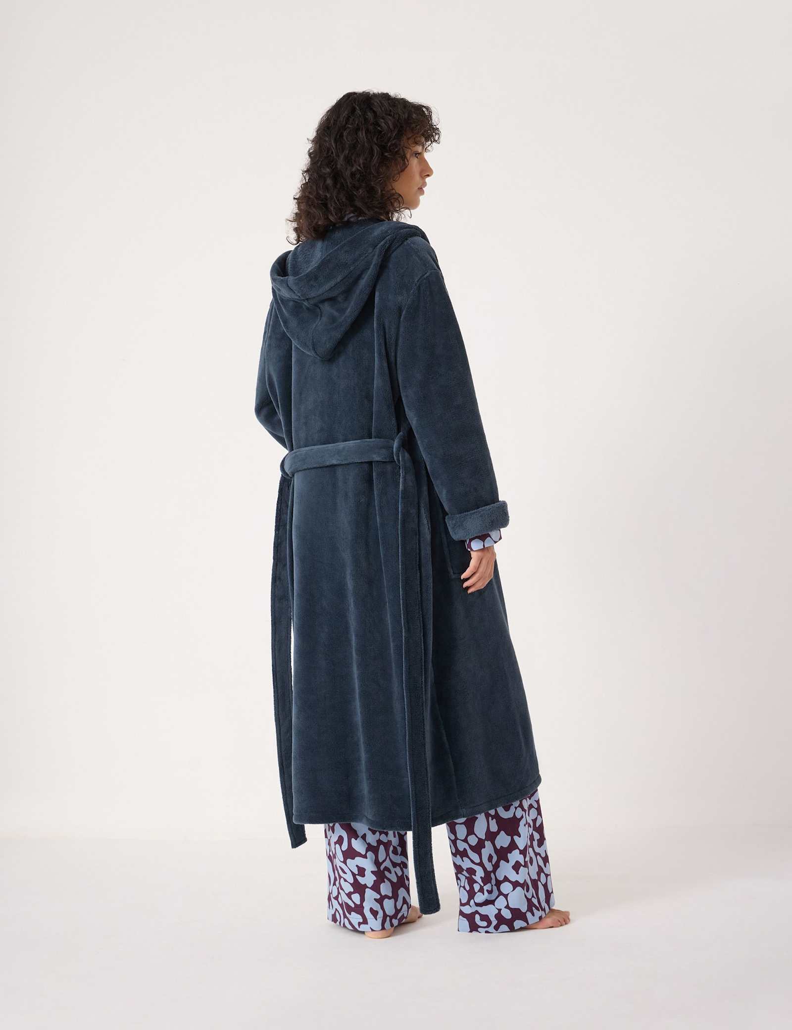 Fluffy Hooded Dressing Gown - image 3