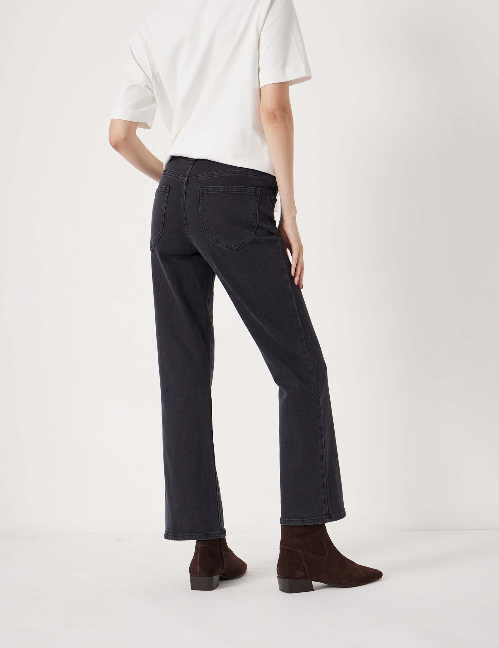 Mid Rise Bootcut Cropped Jeans - image 4
