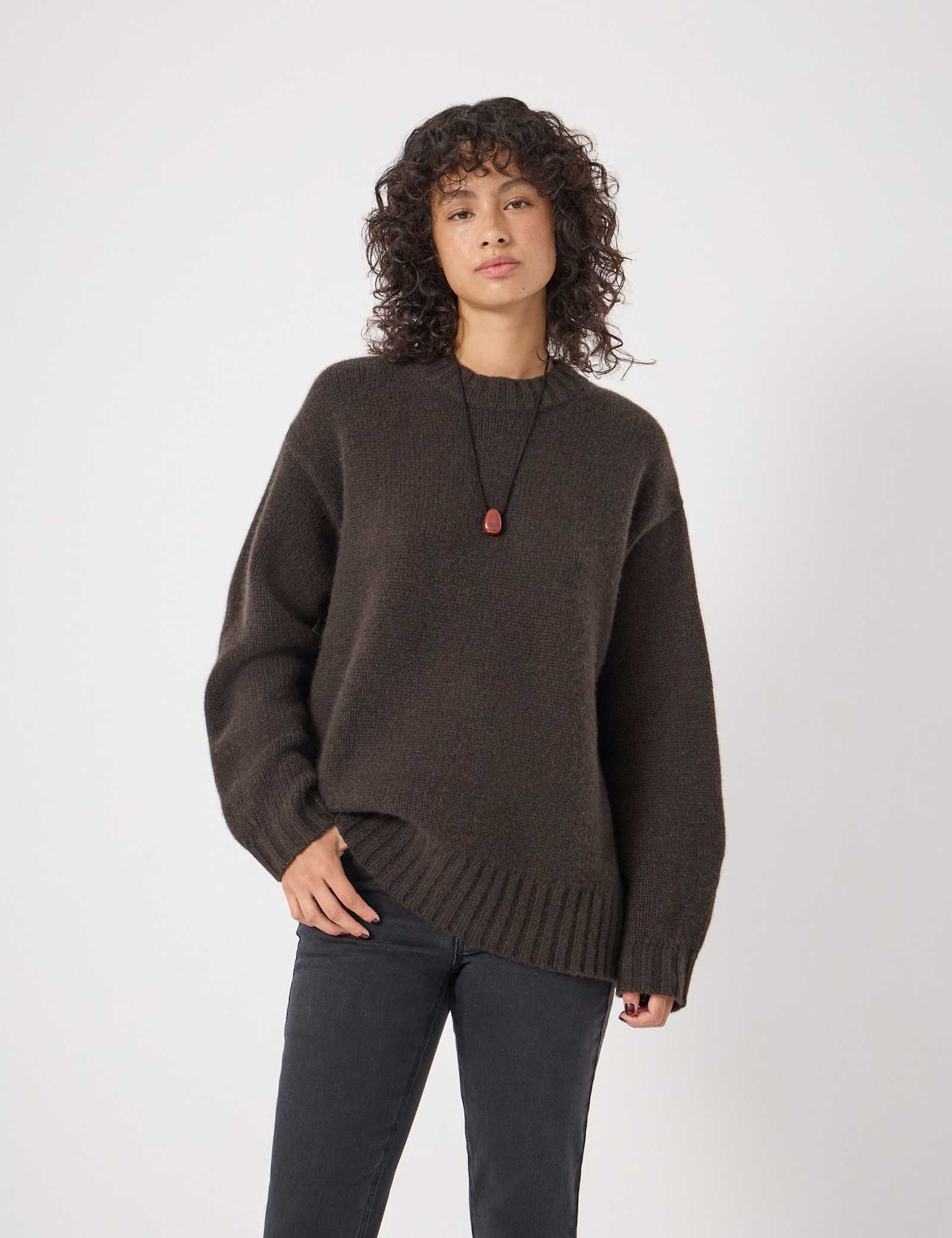 Cora Longline Chunky Cashmere Jumper - image 2