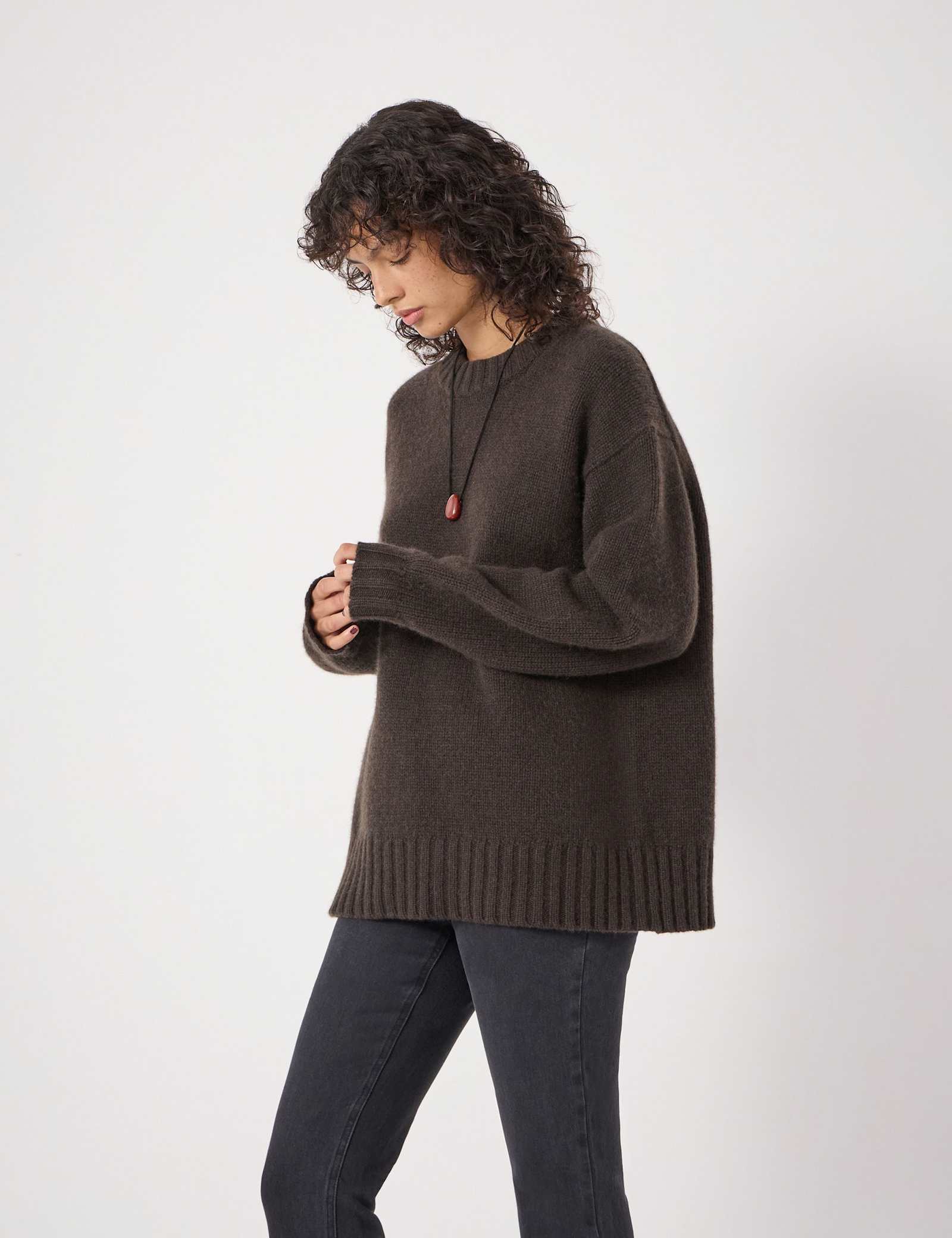 Cora Longline Chunky Cashmere Jumper - image 5