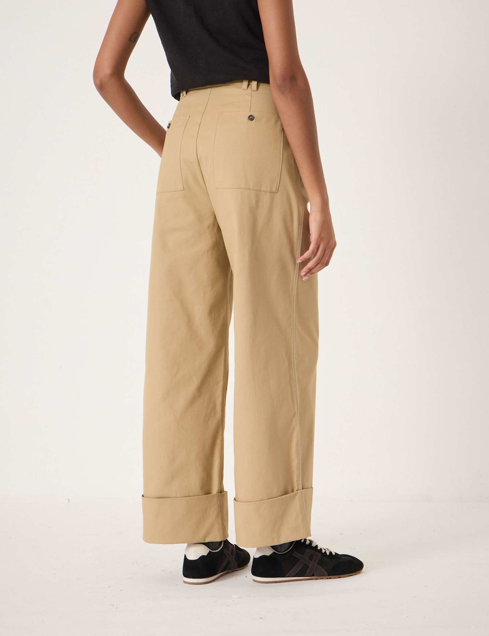 Pure Cotton Wide Leg Trousers - image 4
