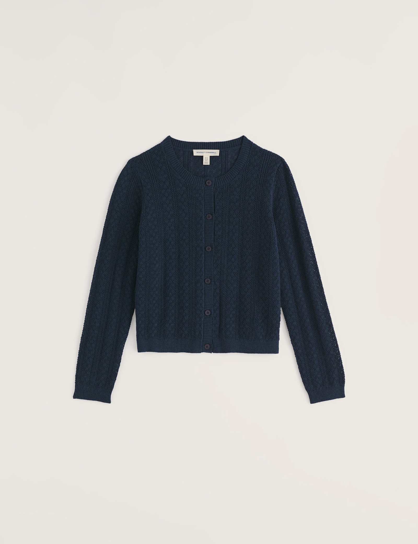 Pure Cotton Pointelle Relaxed Cardigan - image 1