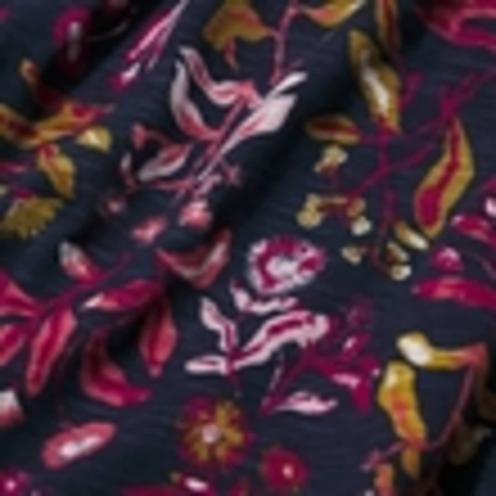 Pure Cotton Floral V-Neck Midi Tea Dress - image 3