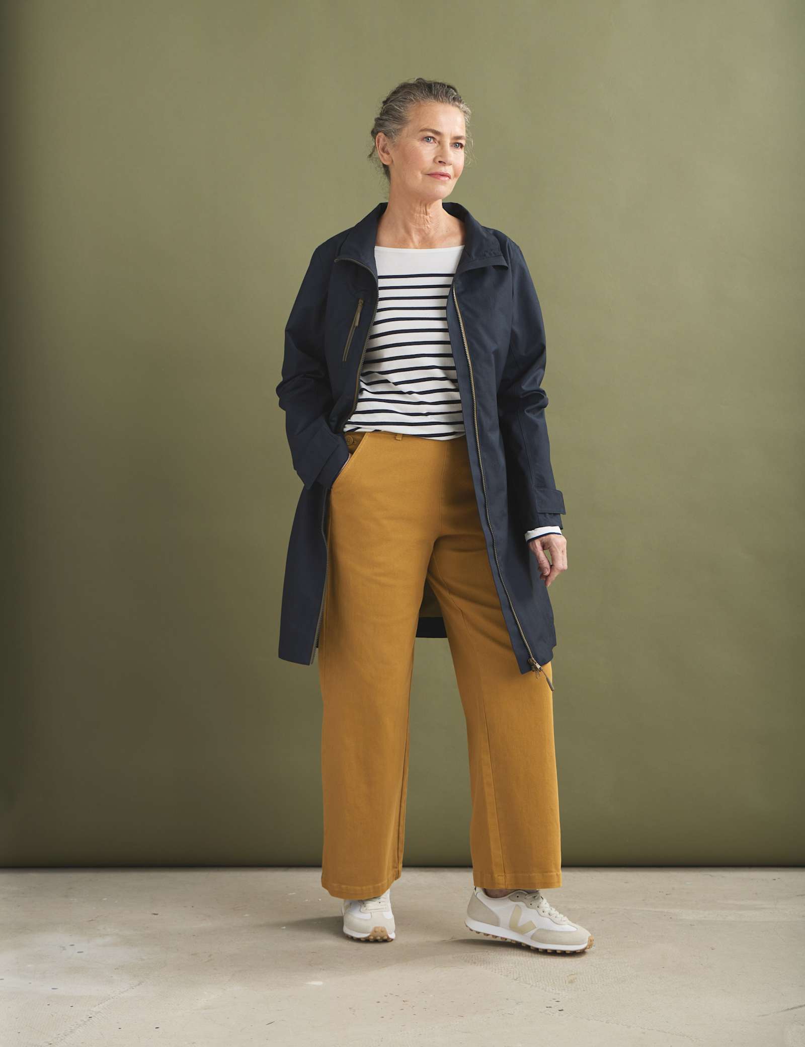 Waterproof Cotton Rich Longline Raincoat - image 5