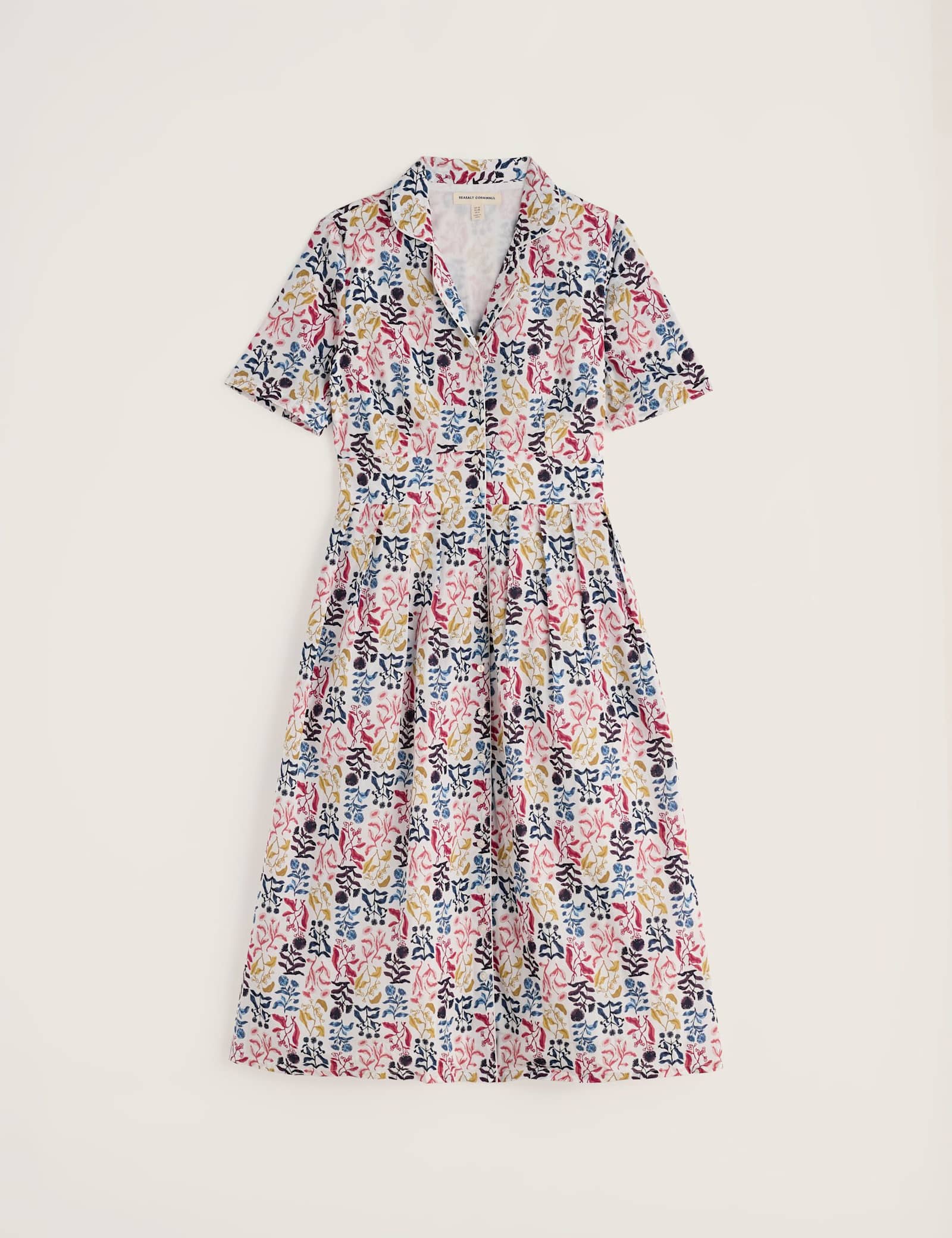 Pure Cotton Floral Midi Shirt Dress - image 1