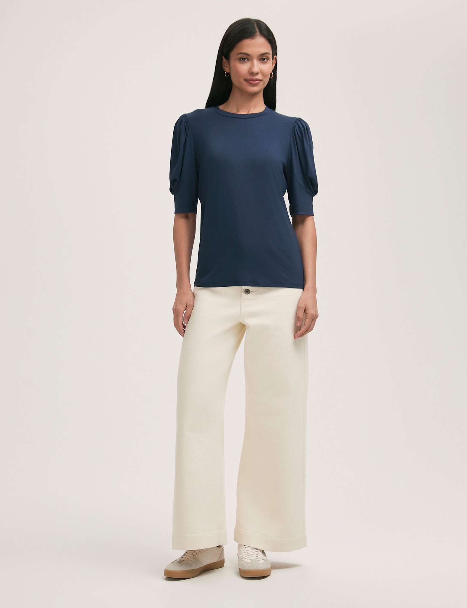 Jersey Puff Sleeve T-Shirt - image 3