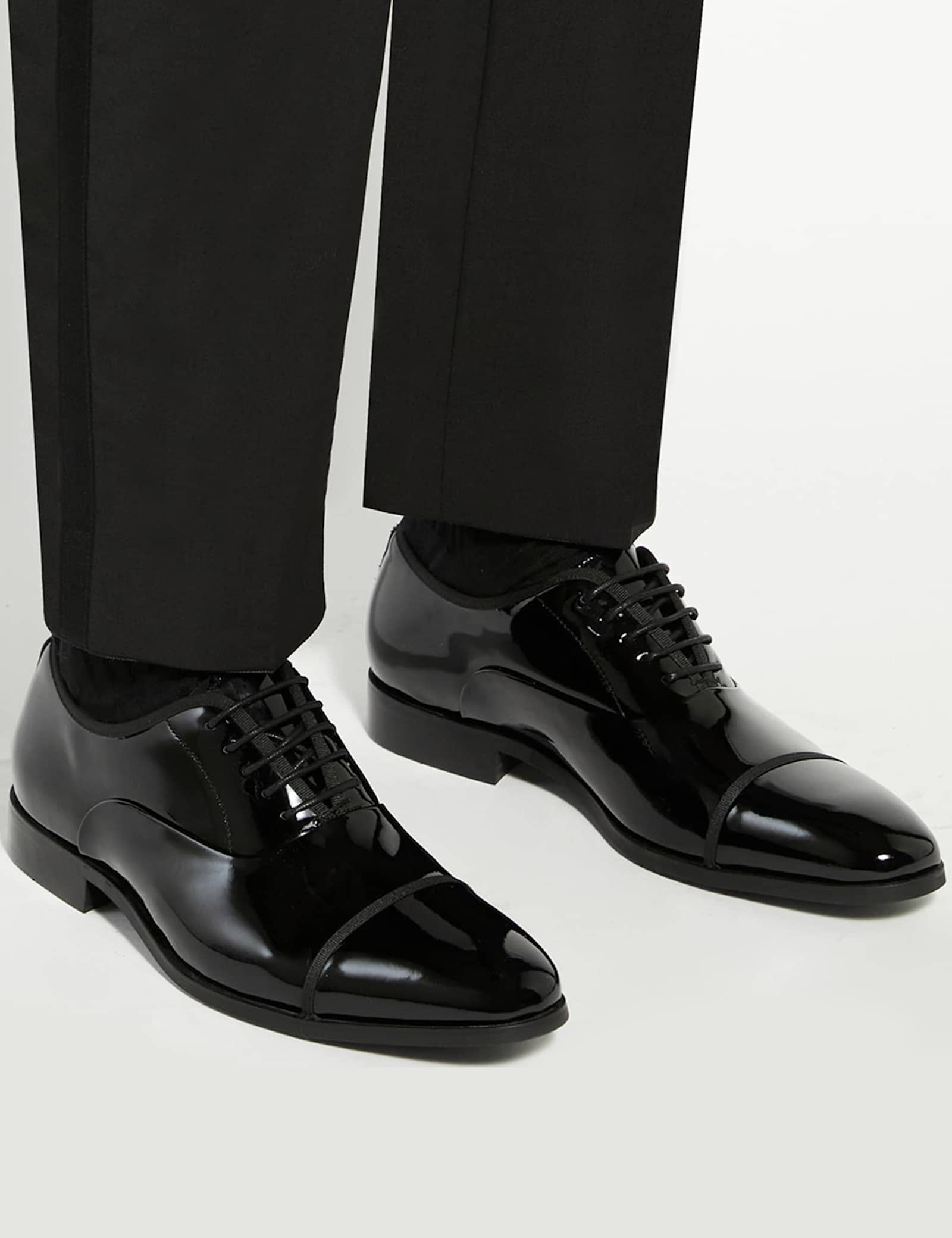 Wide Fit Patent Lace Up Oxford Shoes - image 1