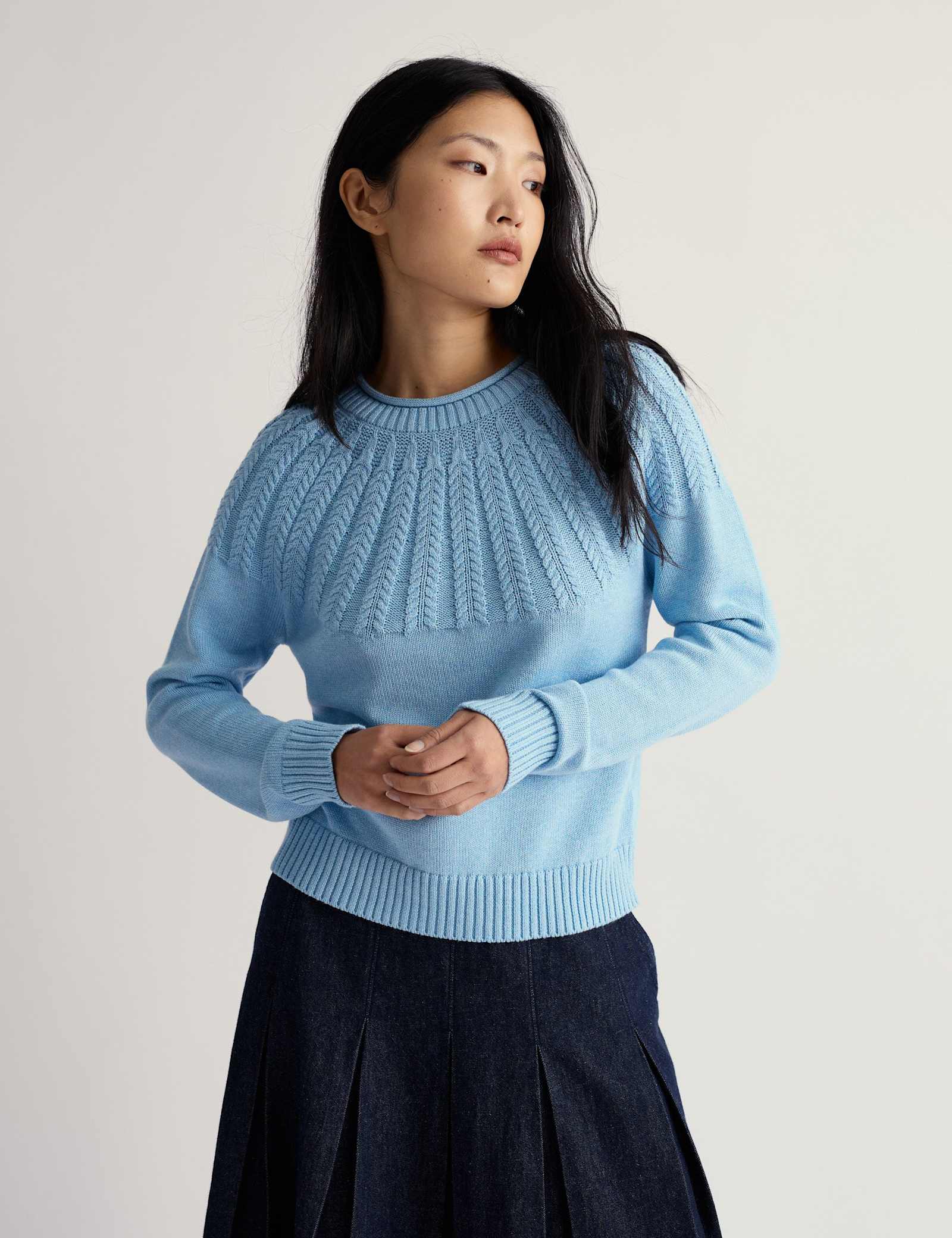 Pure Cotton Textured Relaxed Jumper - image 2