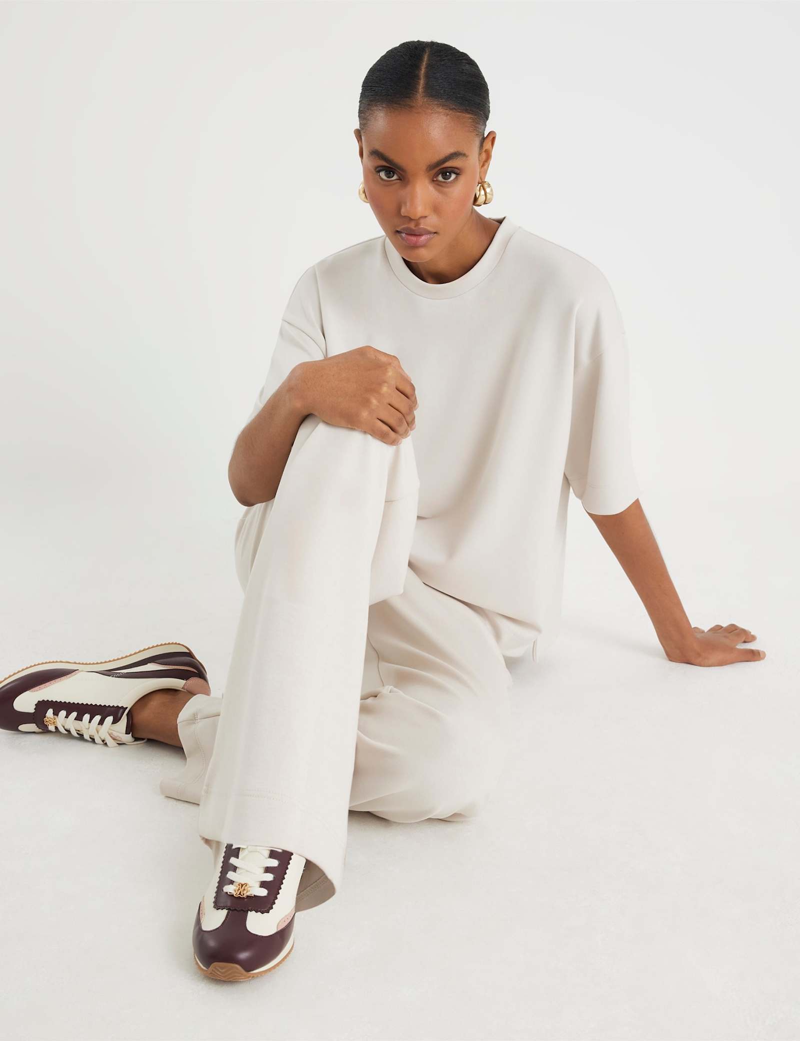 Drawstring Wide Leg Joggers - image 3