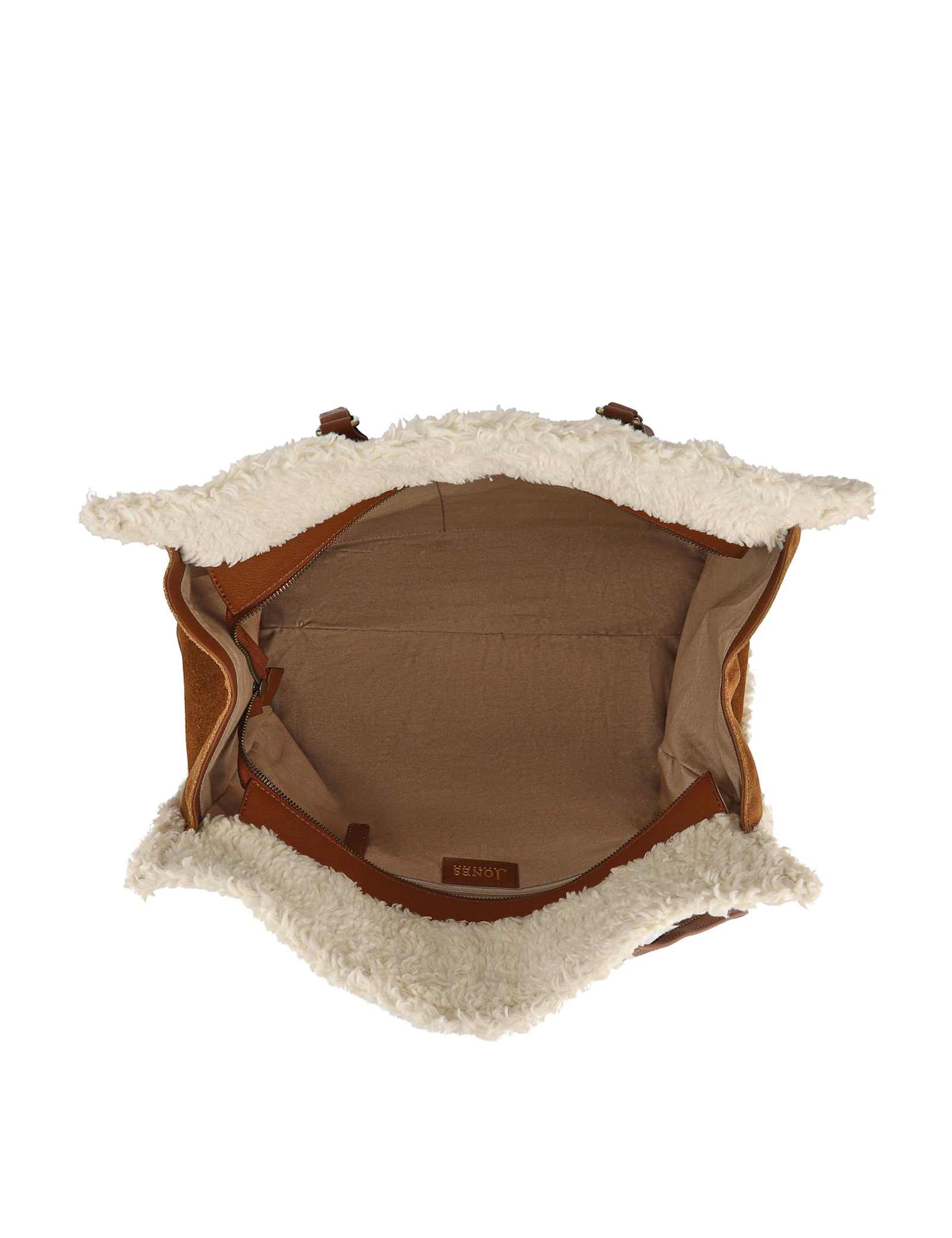 Leather Fur Trim Shoulder Bag - image 5