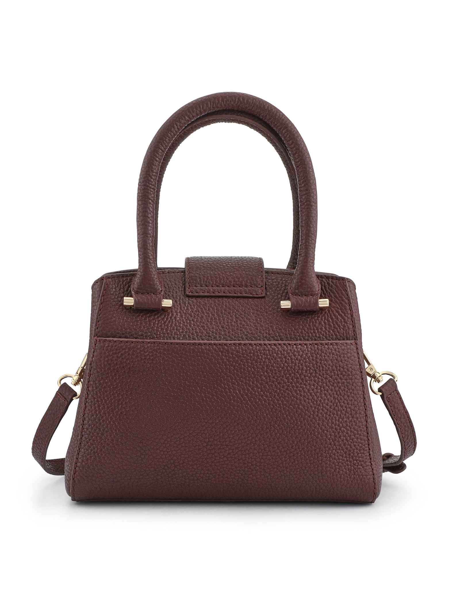 Leather Top Handle Grab Bag - image 2