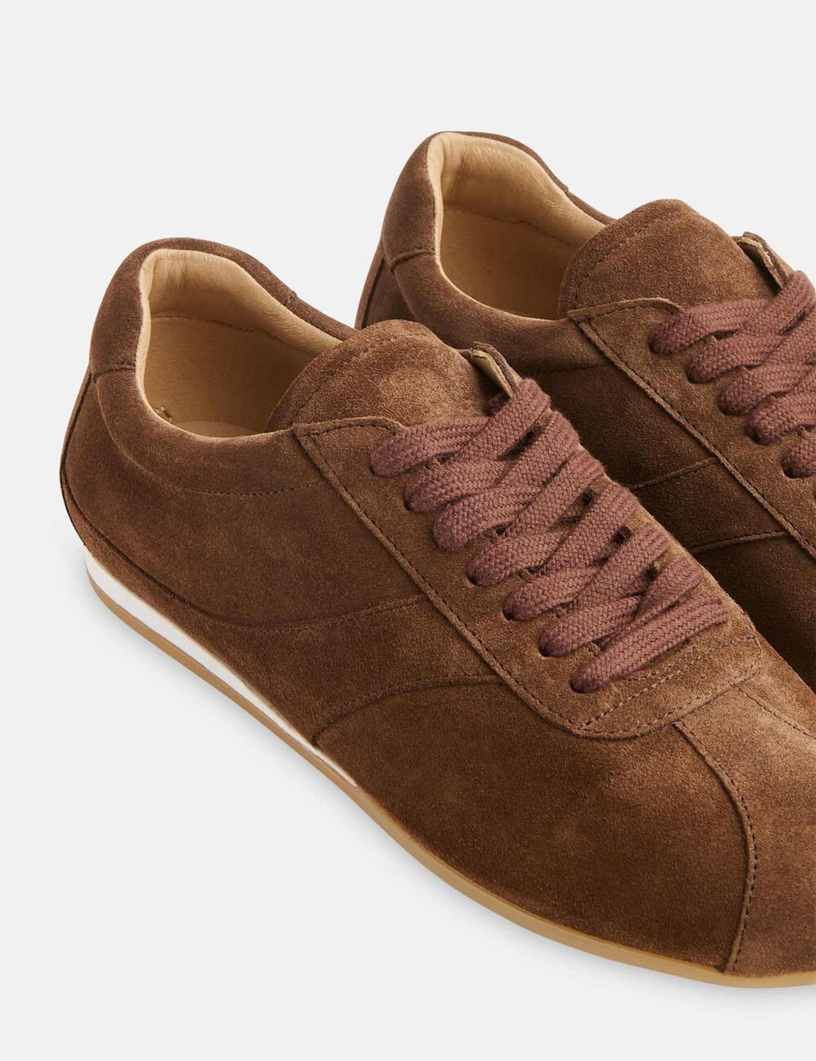 Leather Lace Up Trainers - image 2
